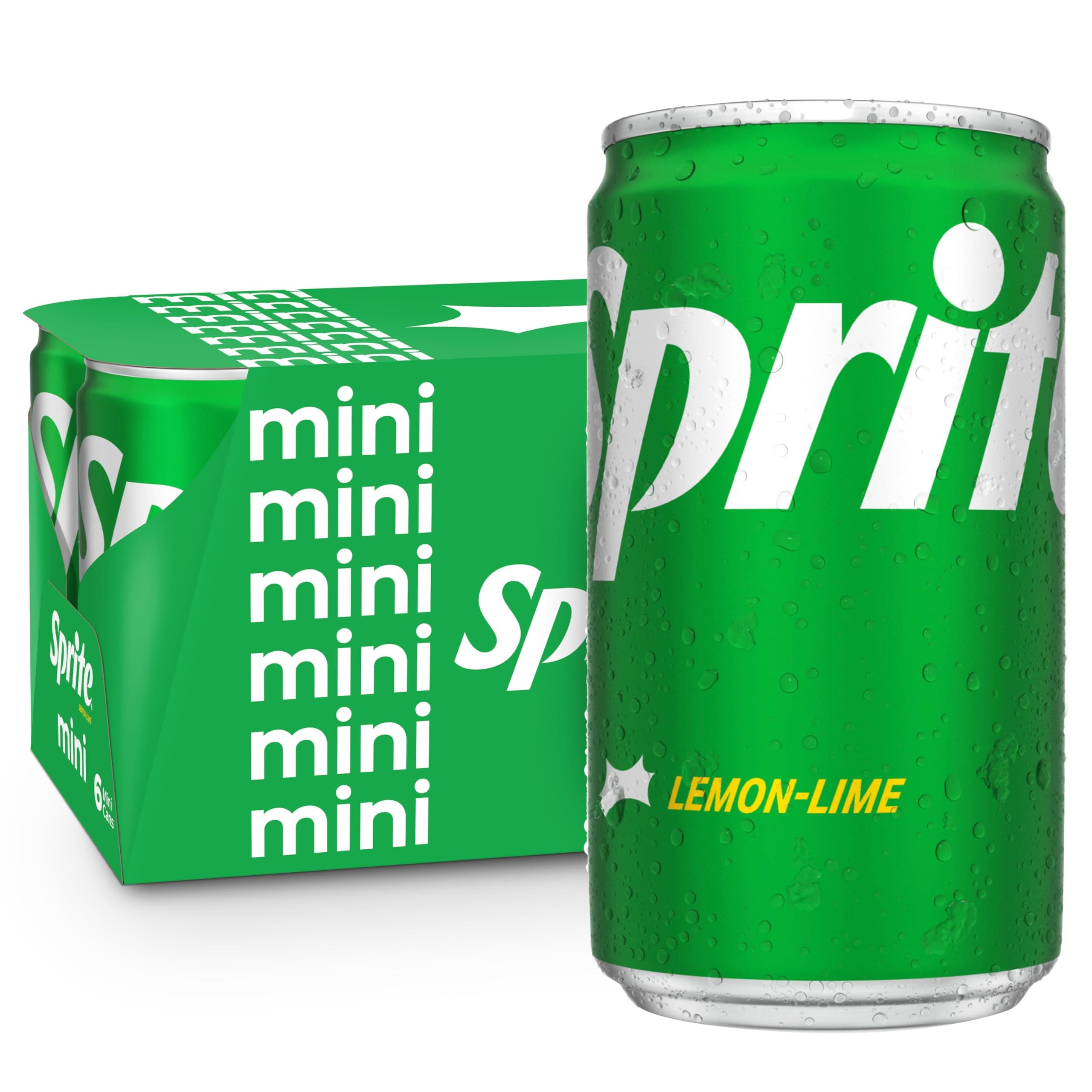 Sprite Lemon Lime Soda Soft Drinks, 7.5 fl oz, 6 Pack