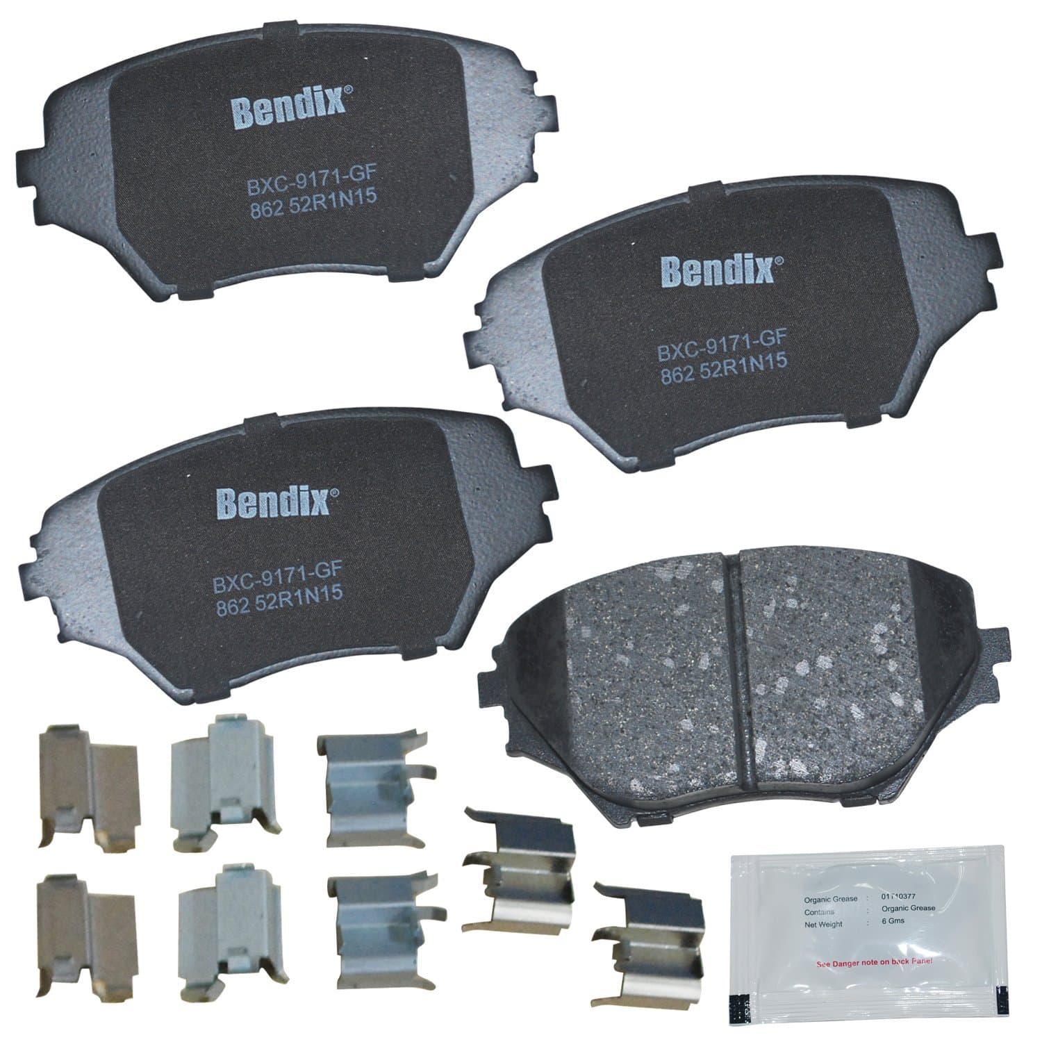 Bendix Priority1 CFC862 Ceramic Front Brake Pads for Toyota RAV4 2005-2001