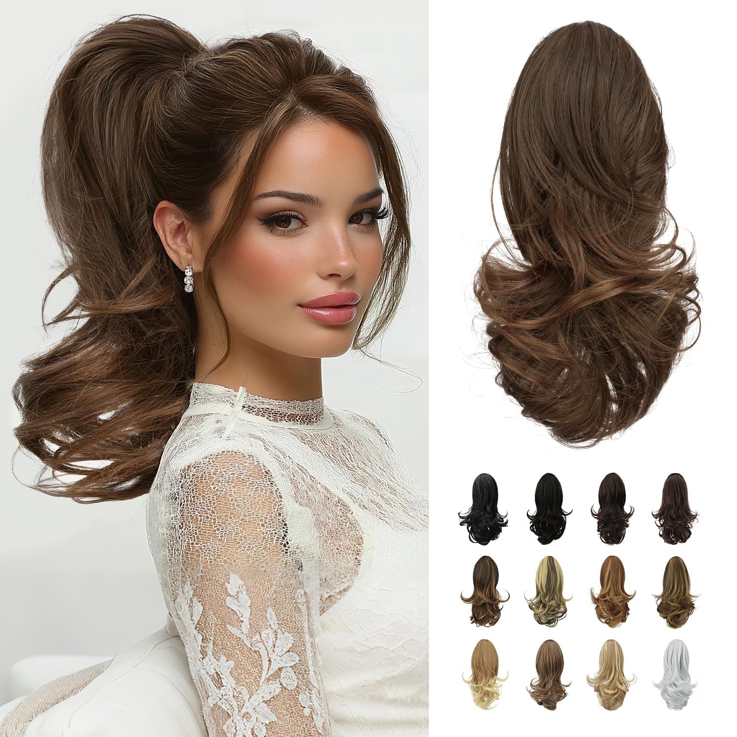 13" Clip in Ponytail