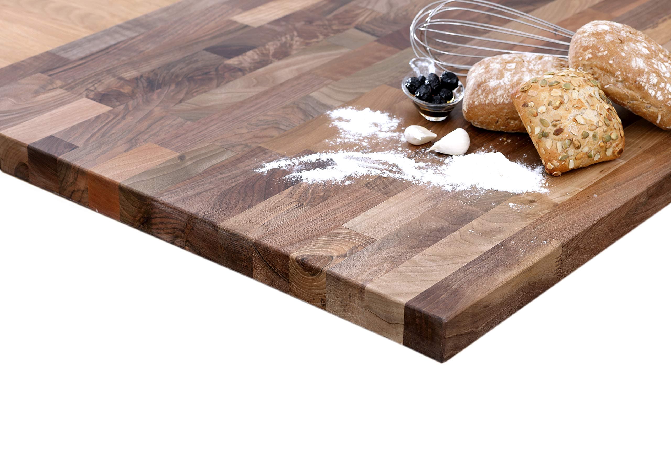 HOUSE OF WORKTOPS - Solid Walnut Kitchen Worktop, Length: 1M 2M 3M 4M, Thick:40mm, Premium Walnut Kitchen Worktops (1.5M x 620mm x 40mm (Pre-Oiled))