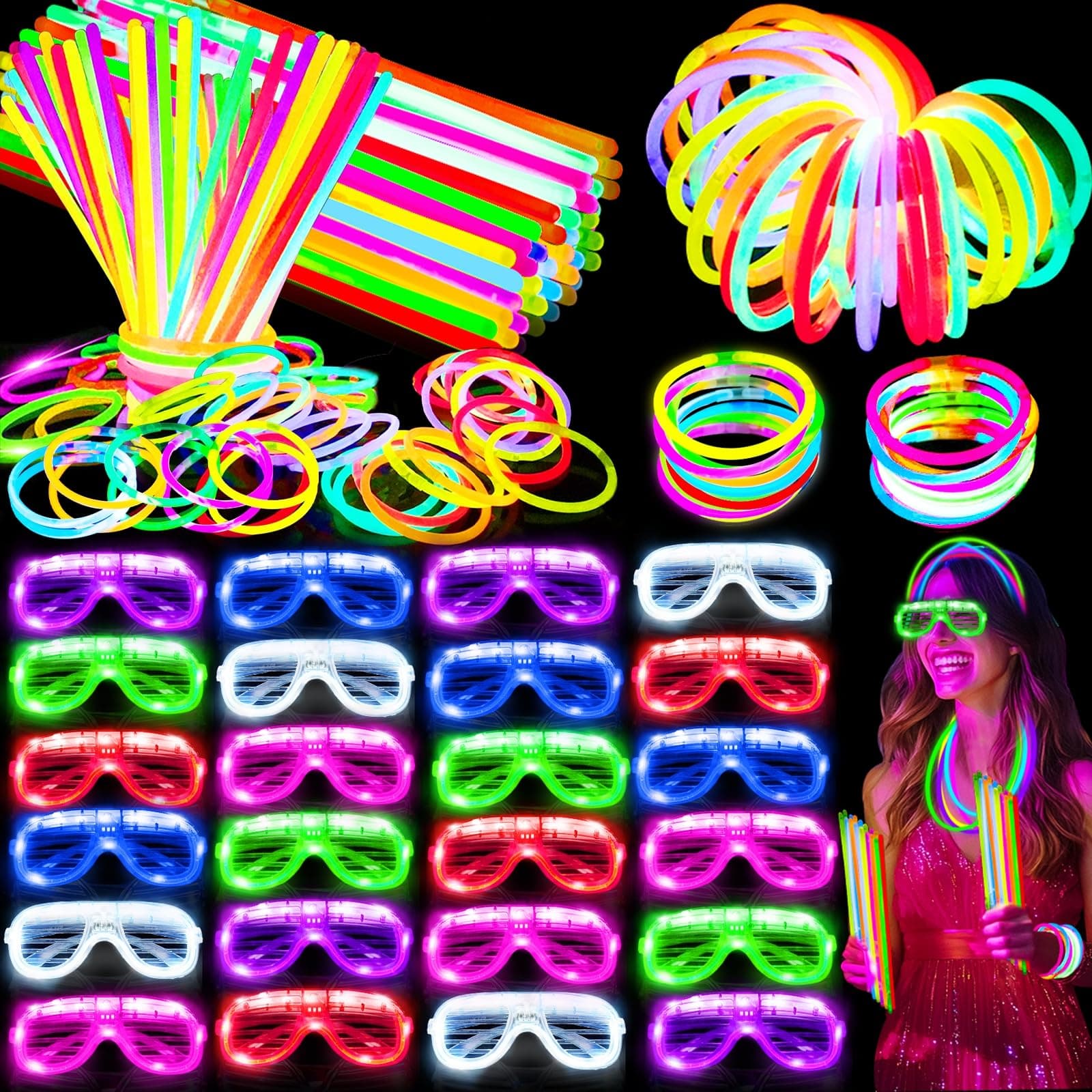 Glow Sticks Led Glasses