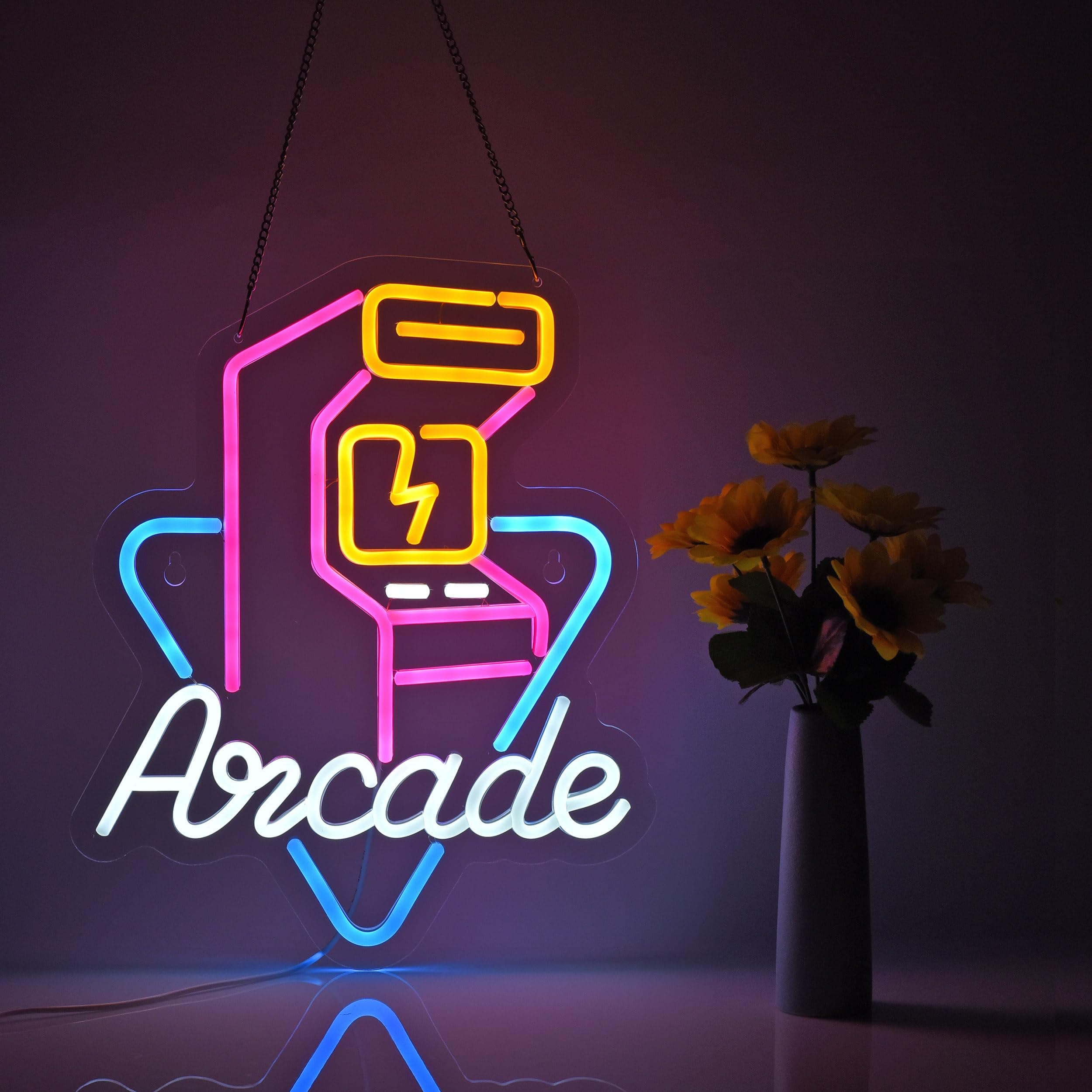 Arcade Neon Sign for Wall Décor with Dimmable Switch LED Neon Signs Light