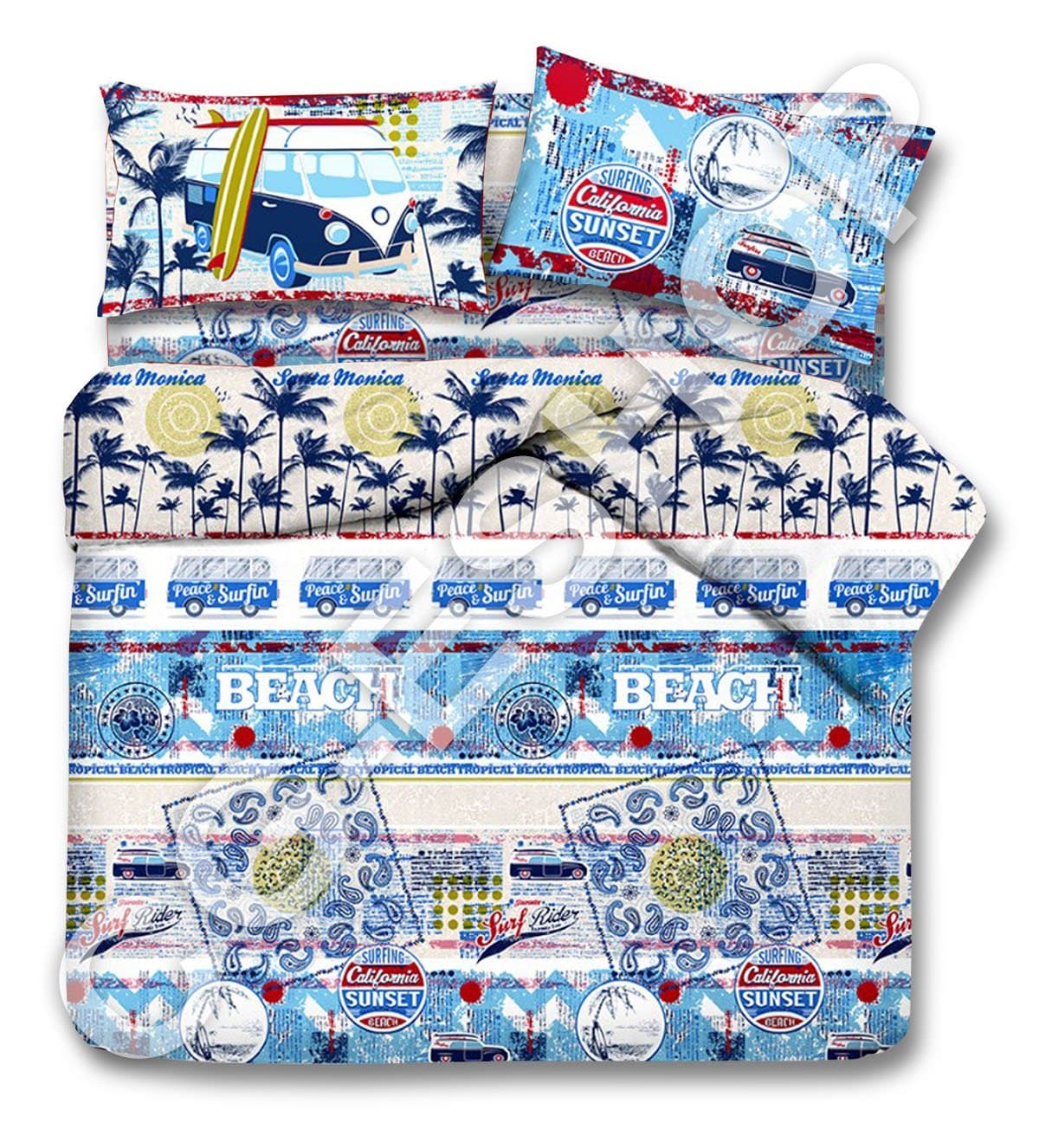 Confezioni Giuliana Complete Bed Sheet Set Single Bed Sunset