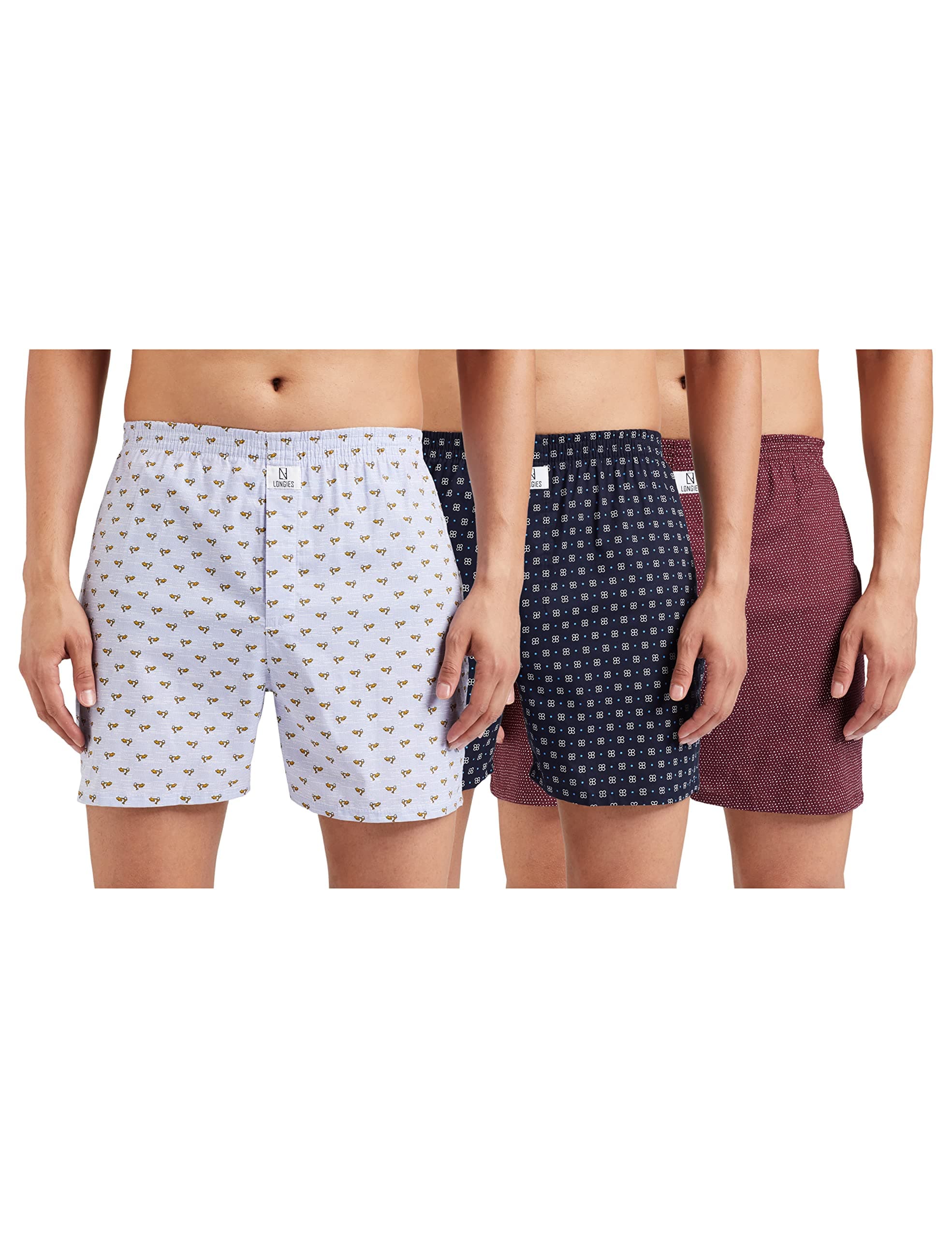 LongiesMen's Regular Printed Boxer Shorts