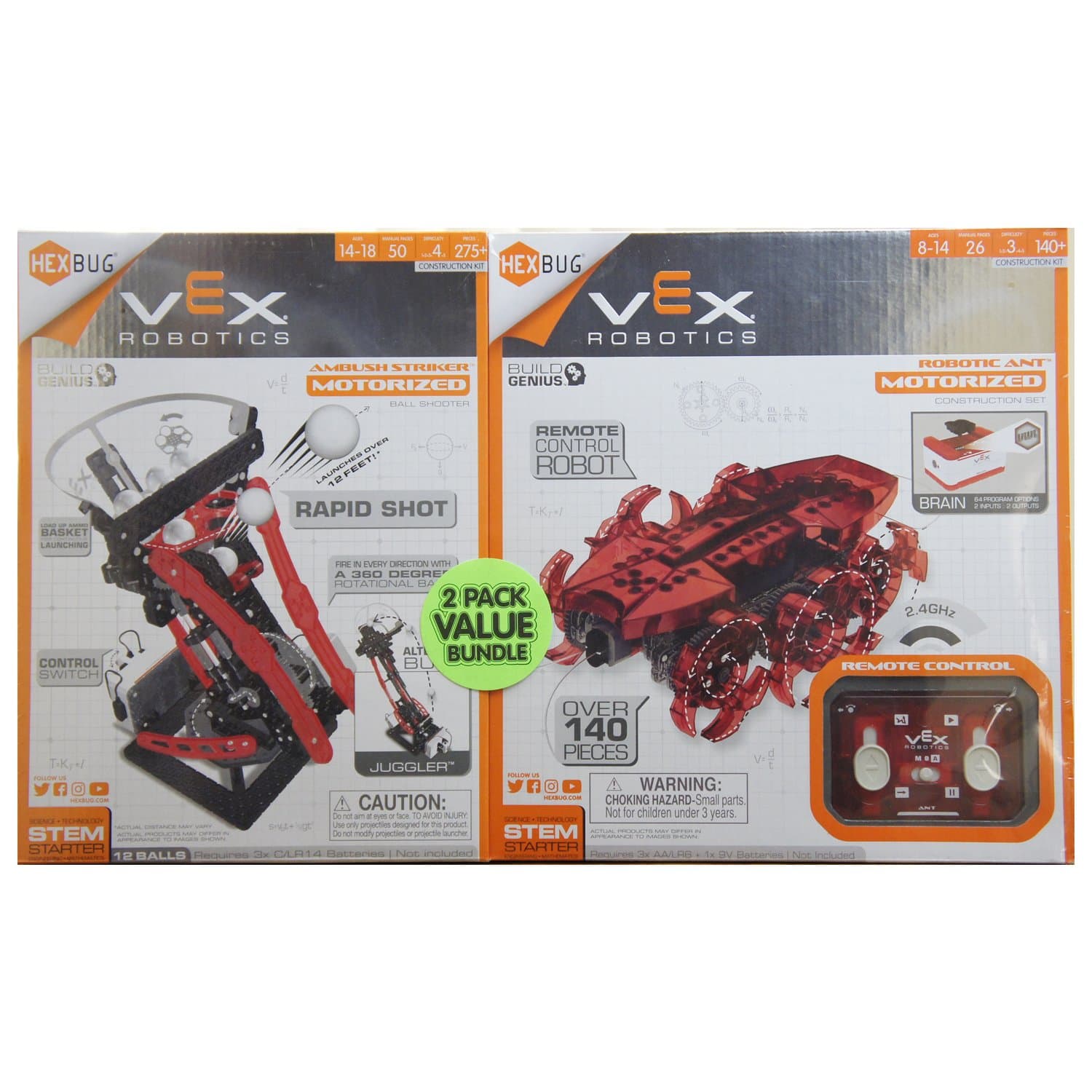 vex ambush striker and robotic ant motorized bundle