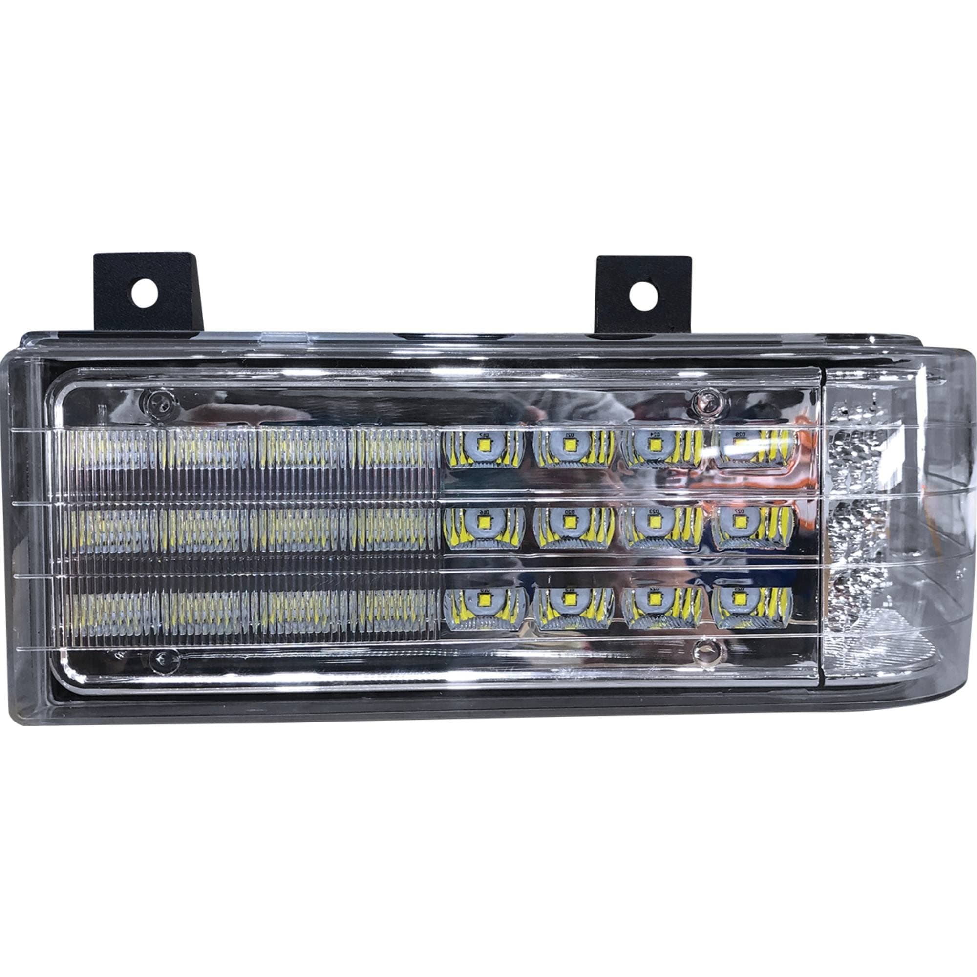 Tiger Lights TL8970L 12V Left LED Headlight Compatible With/Replacement For Versatile/Buhler 2145, 2160, 2180, 2210, Ford New Holland 8670, 8670A, 8770, 8770A Flood/Spot Combo Off-Road Light