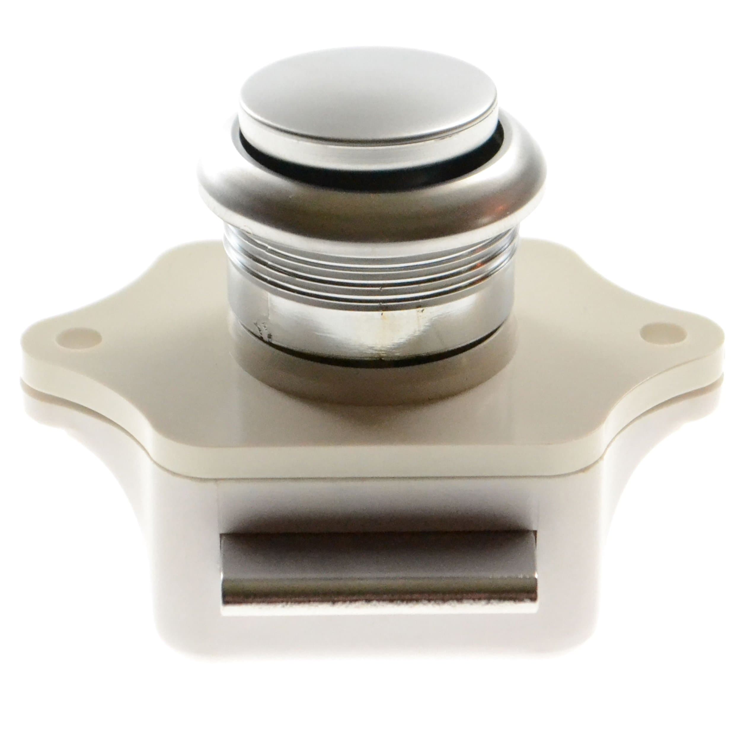 17784STW Push Button Latch for Cabinet Door - Silver