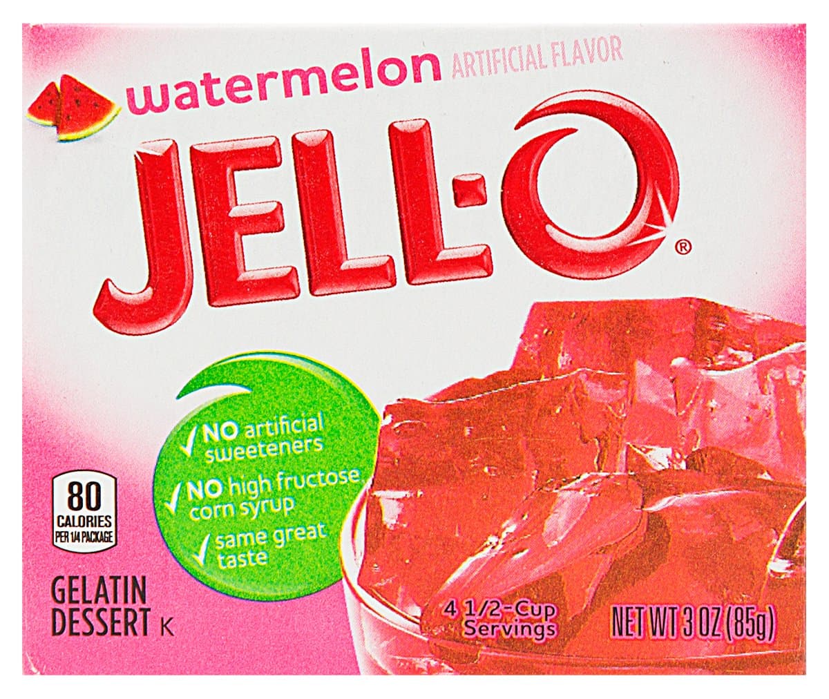 Jell-O Watermelon Gelatin Dessert 85g Box