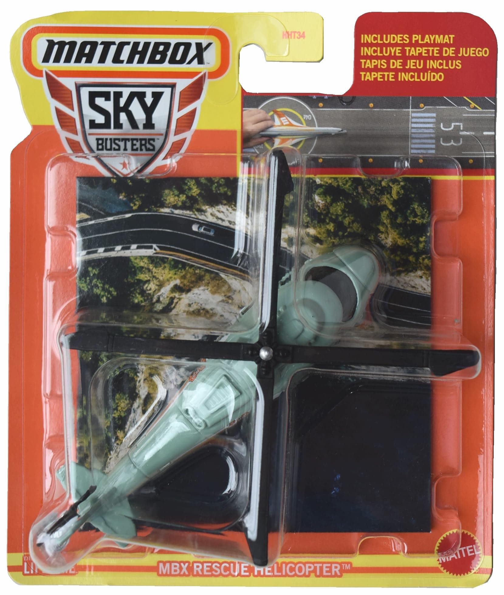 Matchbox Rescue Helicopter, Sky Busters, HHT34