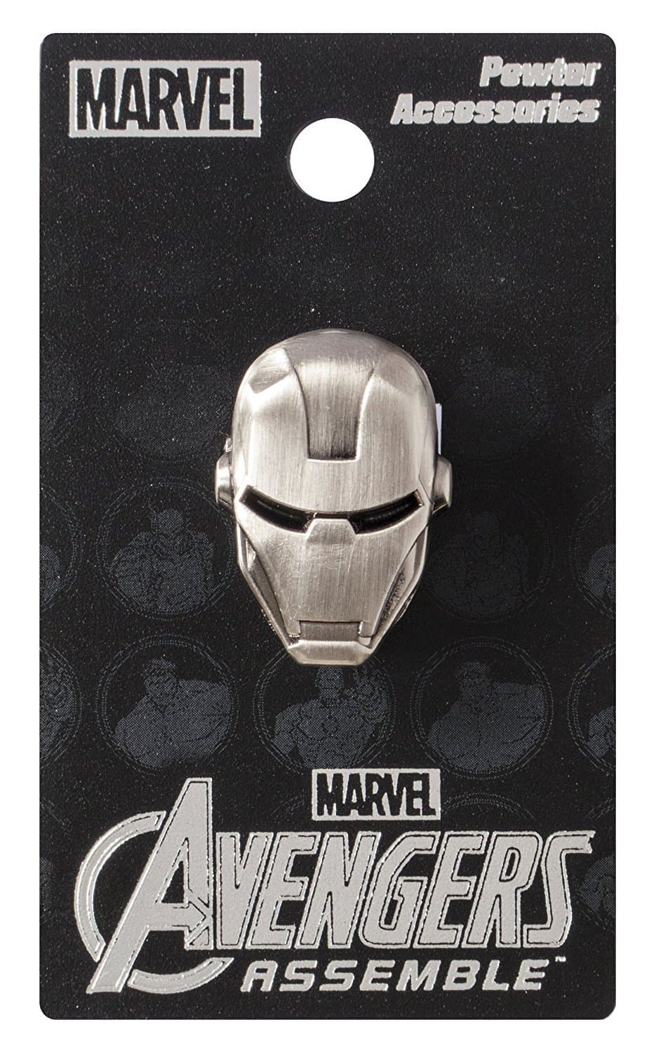 Marvel Iron Man Head Pewter Lapel Pin