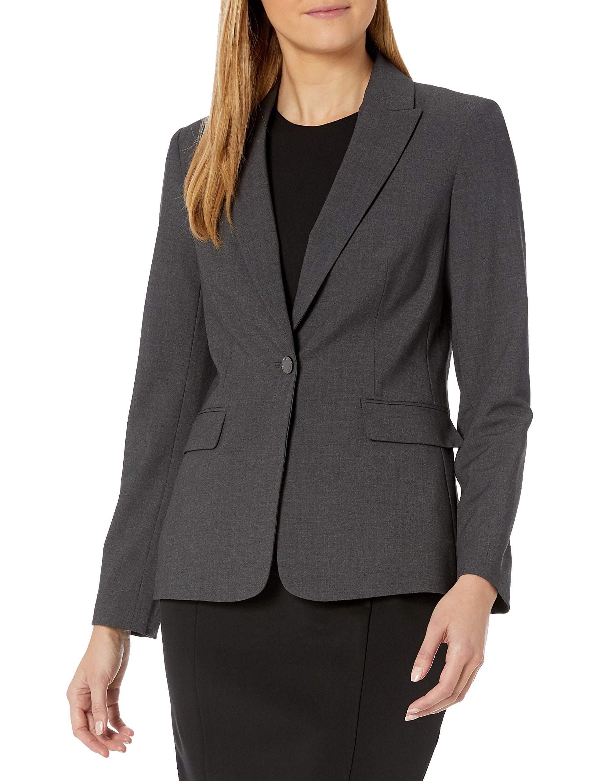 Calvin KleinWomen's One Button Lux Blazer