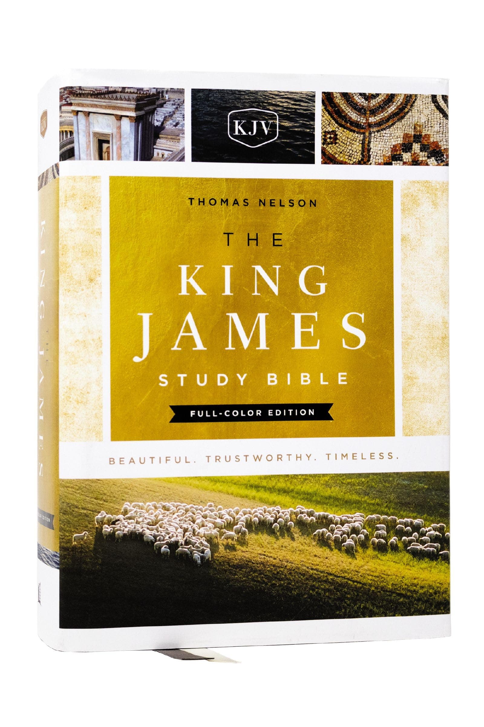 The King James Study Bible, Full-Color Edition, Cloth-bound Hardcover, Red Letter: KJV Holy Bible