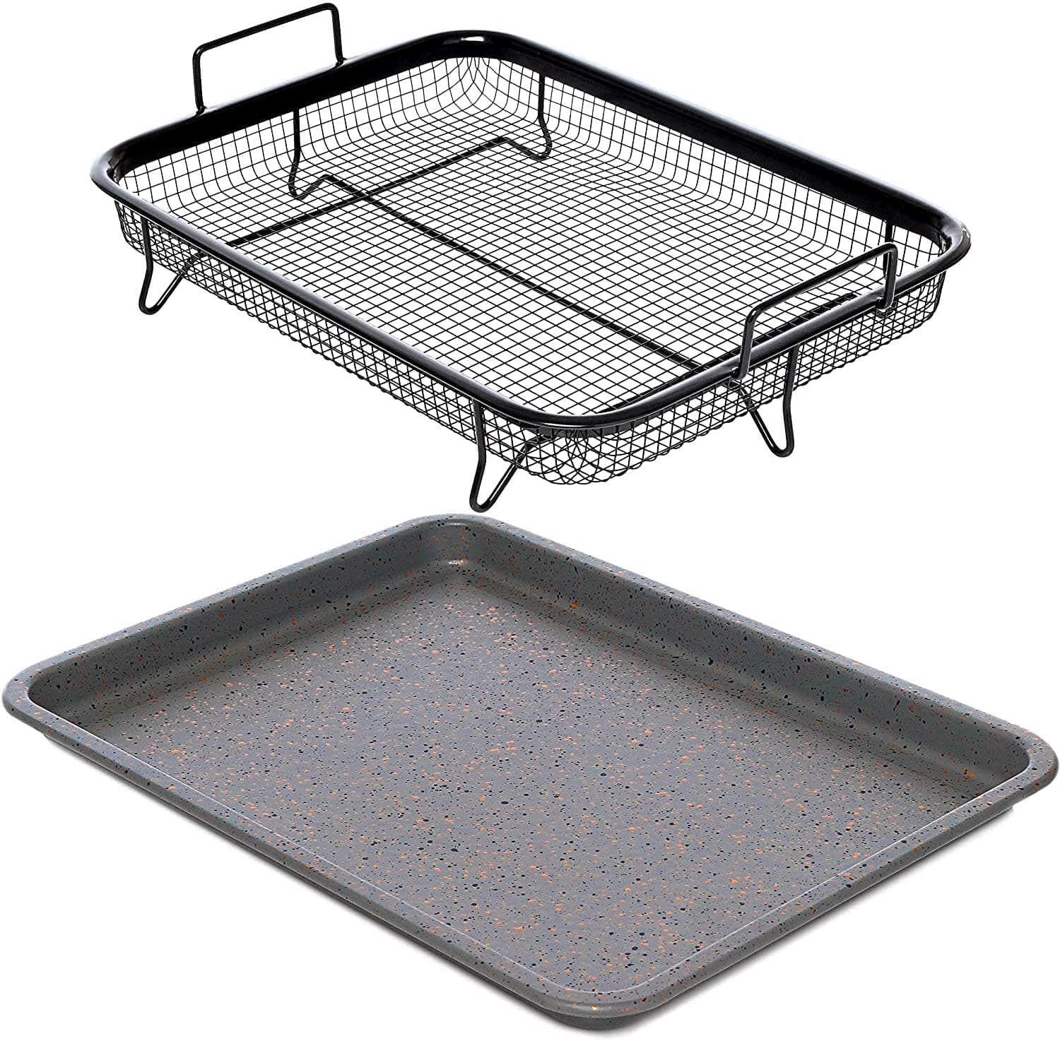 Non-Stick Crisper Air Fryer Tray with Basket