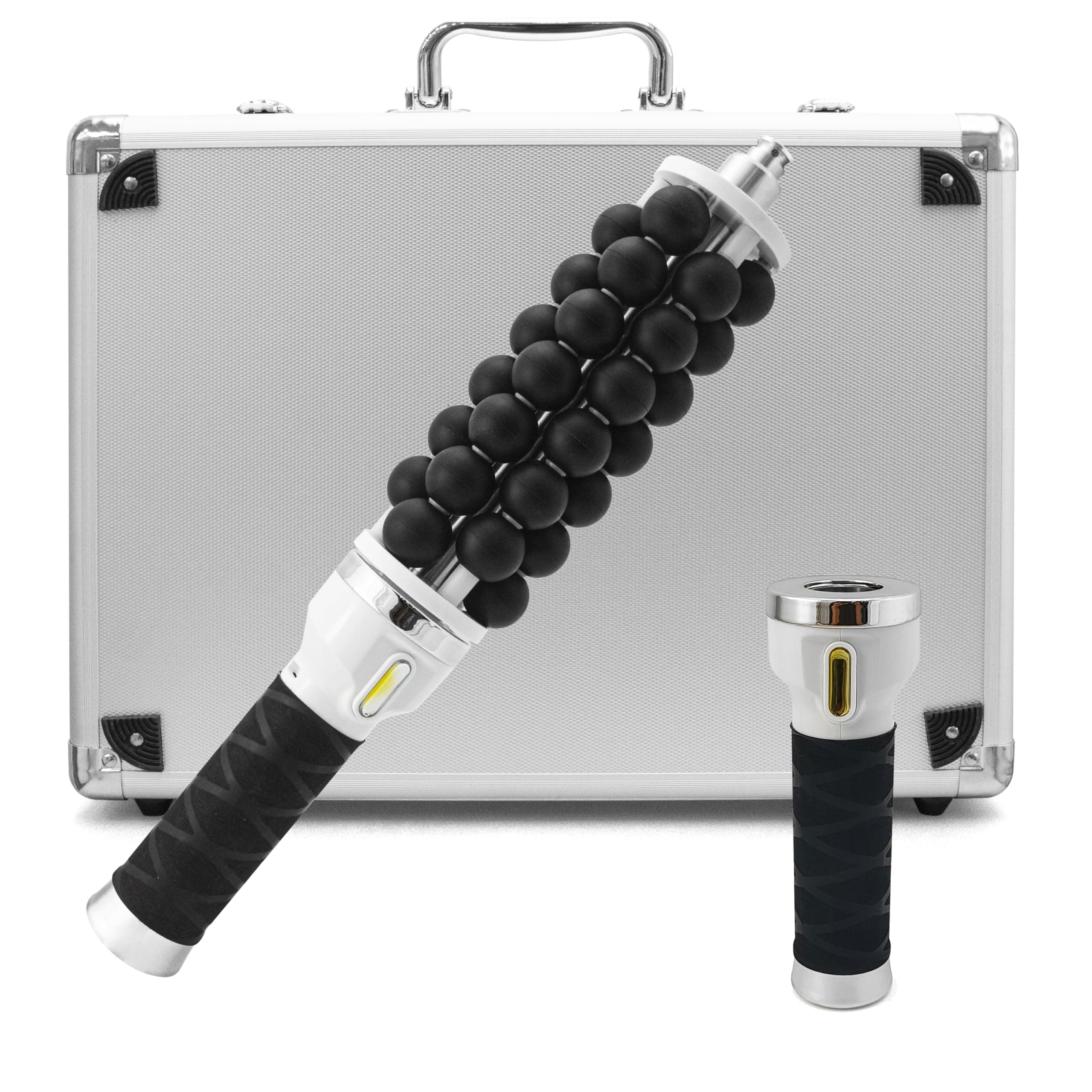 Elitzia Body Massager Micro Vibration Rolling Machine Back Massagers for Pain Relief Neck Shoulder Massager for Dredge Body Meridians Muscle Relief ETCRO02 (Sliver)