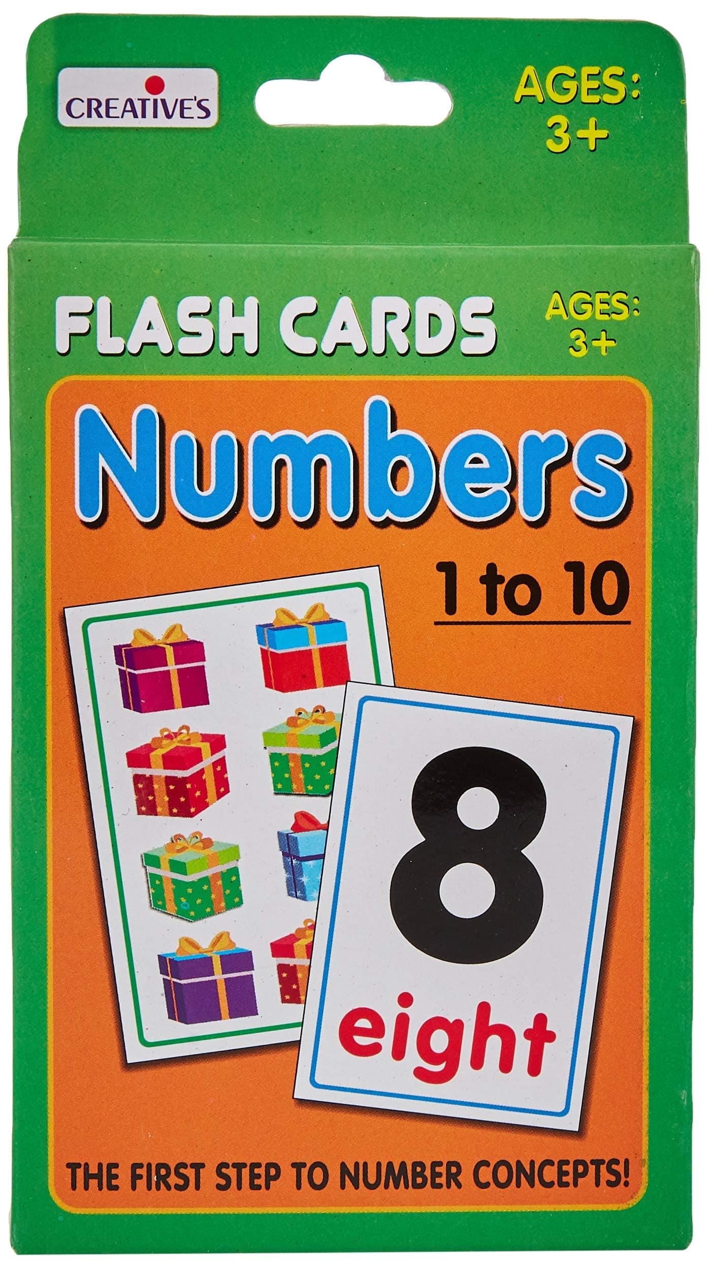 Creative's Alphabet, Number & Colors Flash Card Bundle Pack, Flash Cards for Kids Early Learning, Easy & Fun Way of Learning, Educational Flash Cards, Ages 3 & Above pack of 3