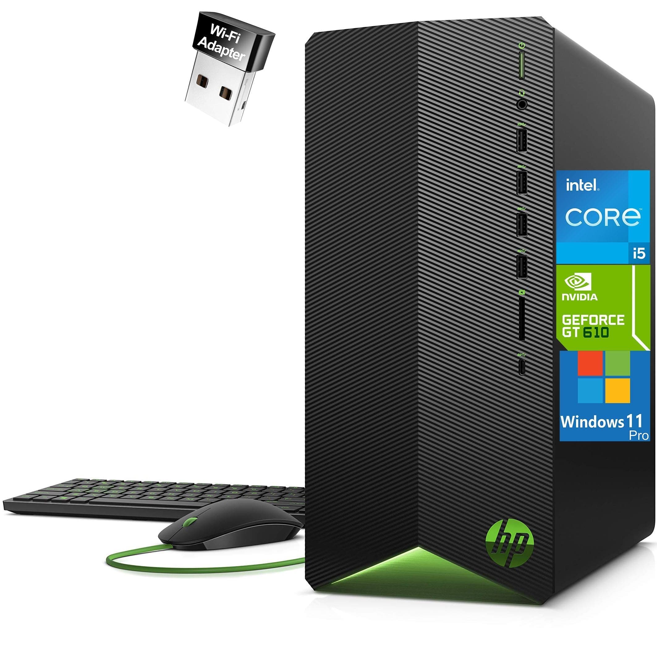 HPEnvy Tower Business Desktop Computer, Intel Octa-Core i7-11700 to 4.9GHz, 32GB DDR4 RAM, 1TB PCIe SSD, 802.11AC WiFi, Bluetooth, Keyboard and Mouse, Windows 11 Pro, Tilsiy