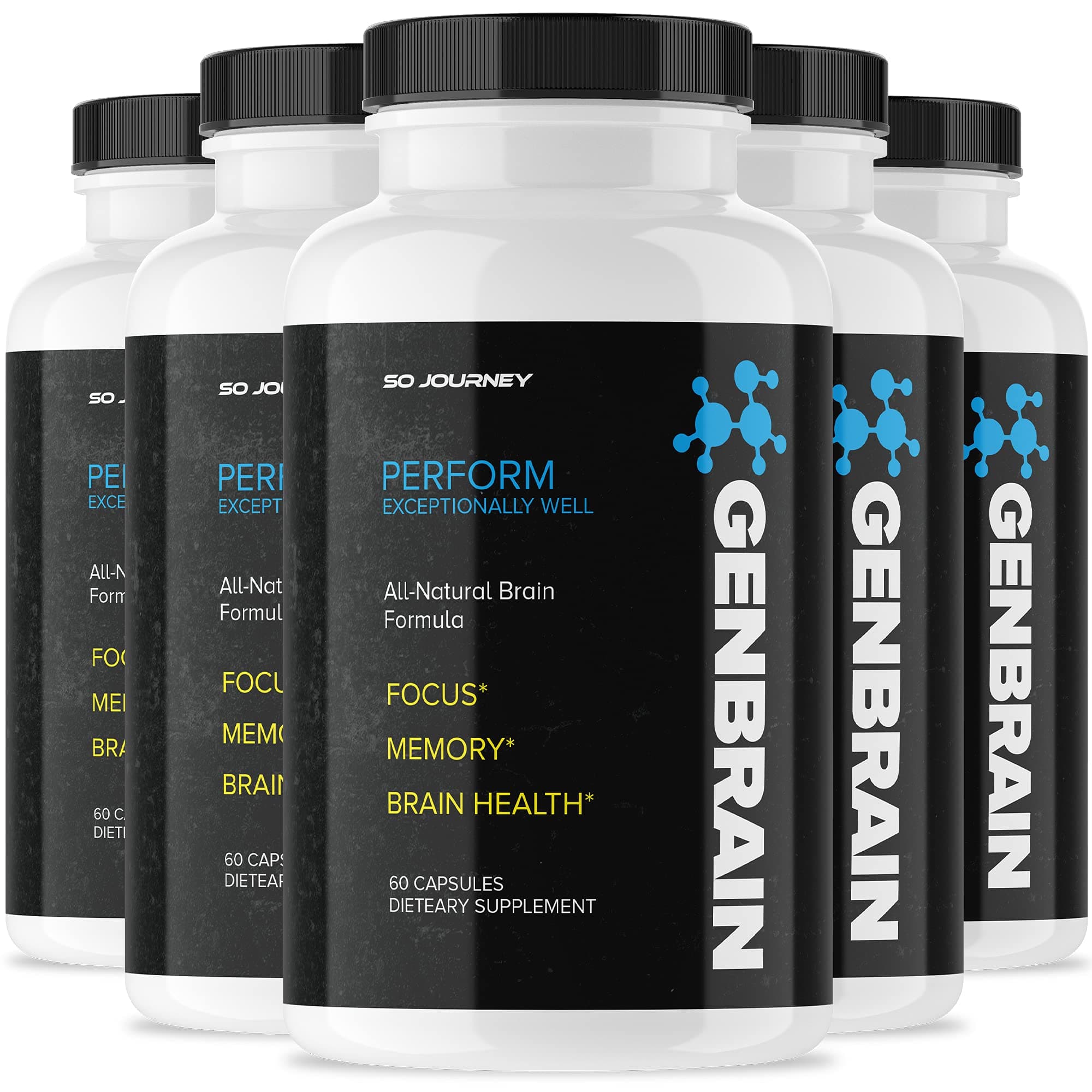 (5 Pack) Genbrain Advanced Brain Formula (300 Capsules)