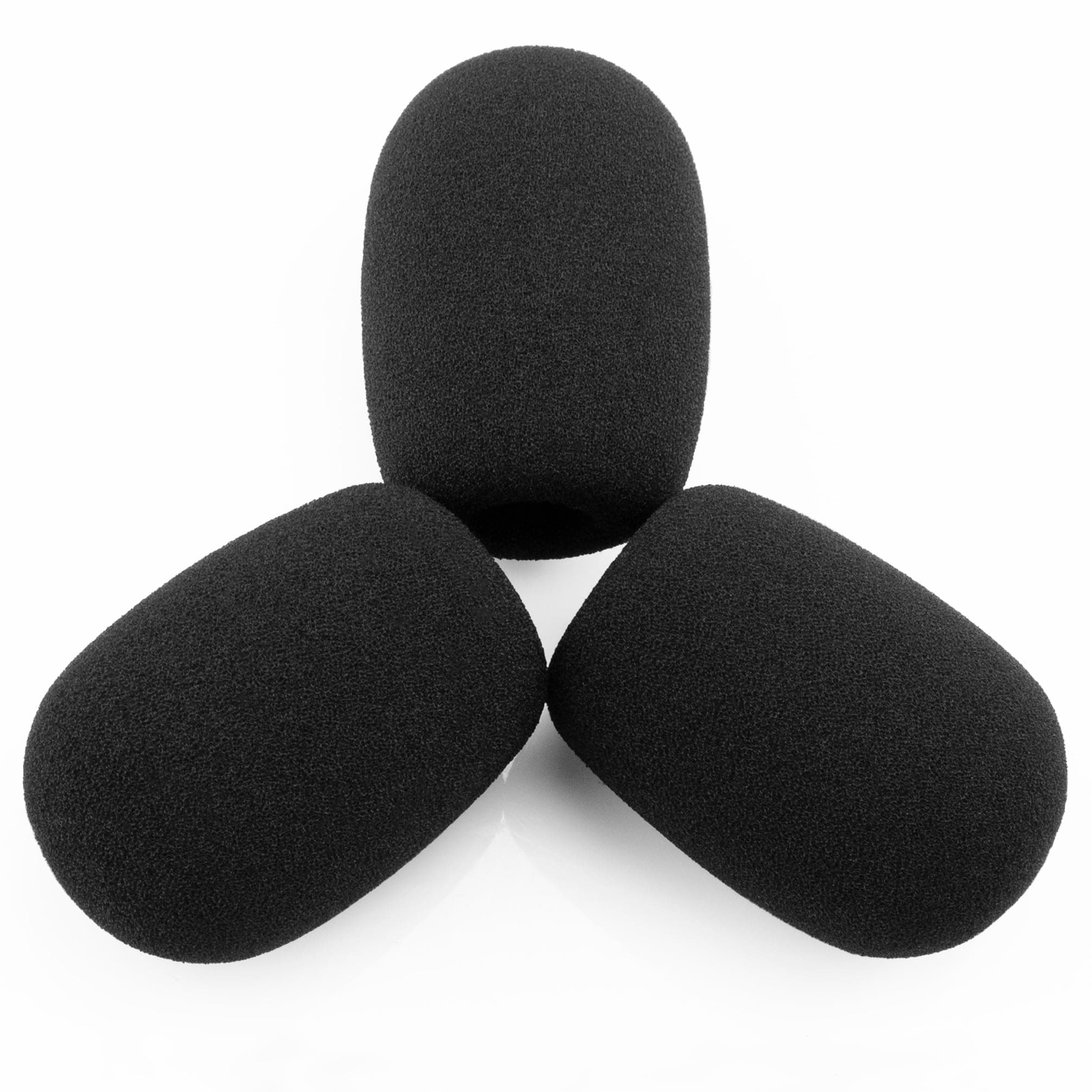 for Lightspeed Zulu 3 2 1 Headset Mic Foam, Replacement Microphone Spongue Pop filter 3-Pack WindScreen Cover
