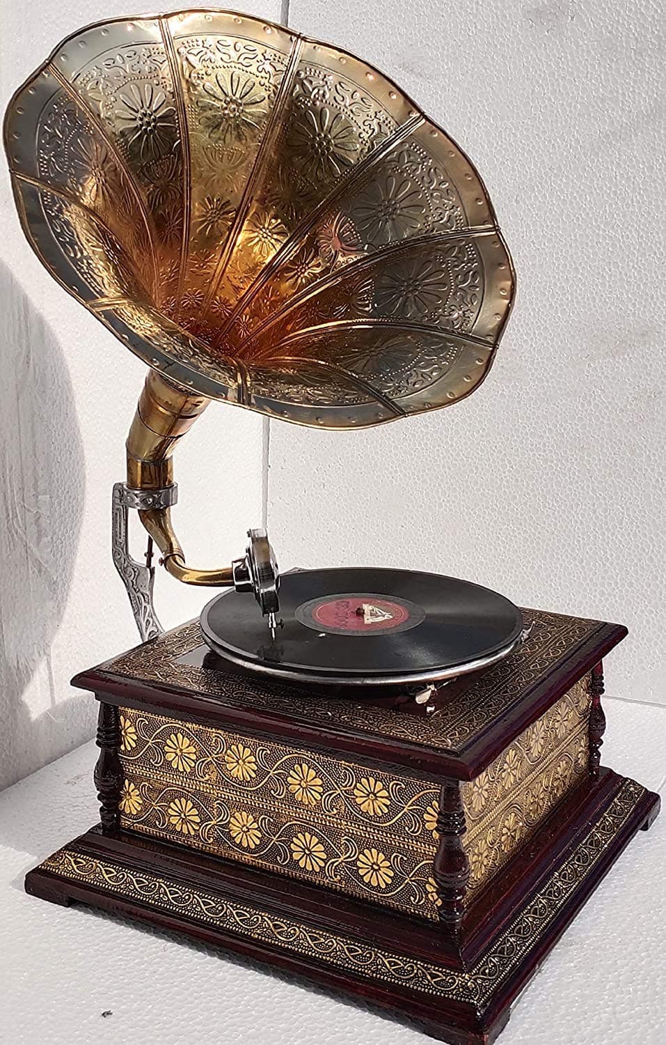 Sponsored Ad - Gramophone Player Original Gramophone Record Player Working with Hand Key Without Eelecricity