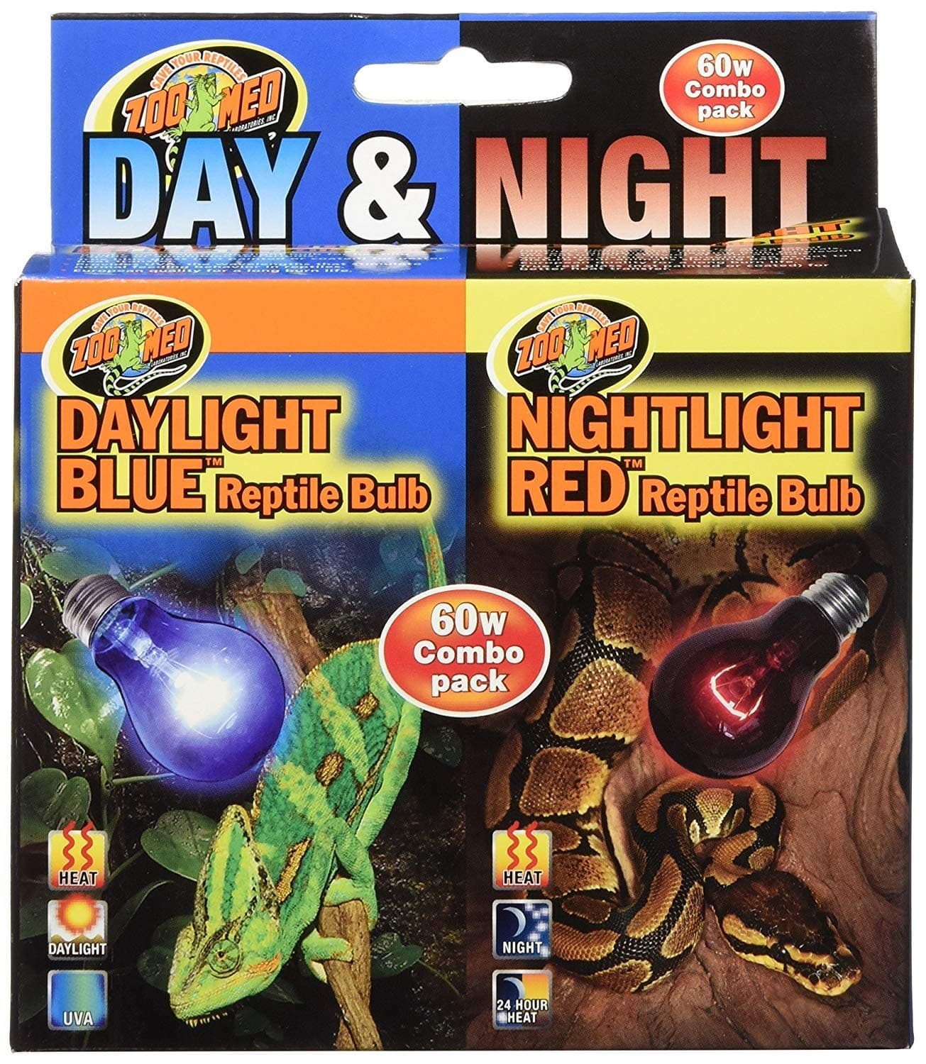 Day & Night Reptile Bulb Combo Pack