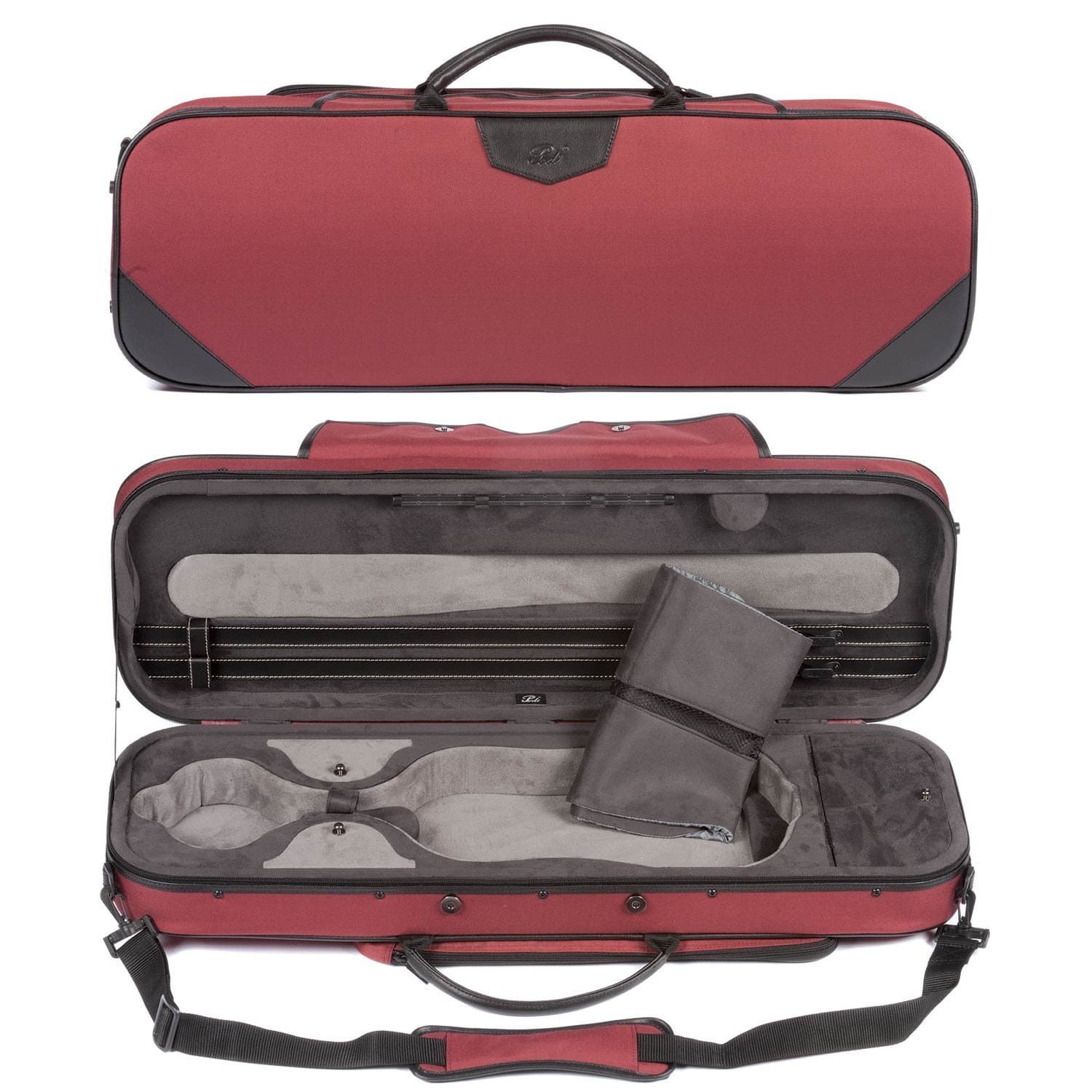 Pedi Red Oblong 4/4 Violin Case