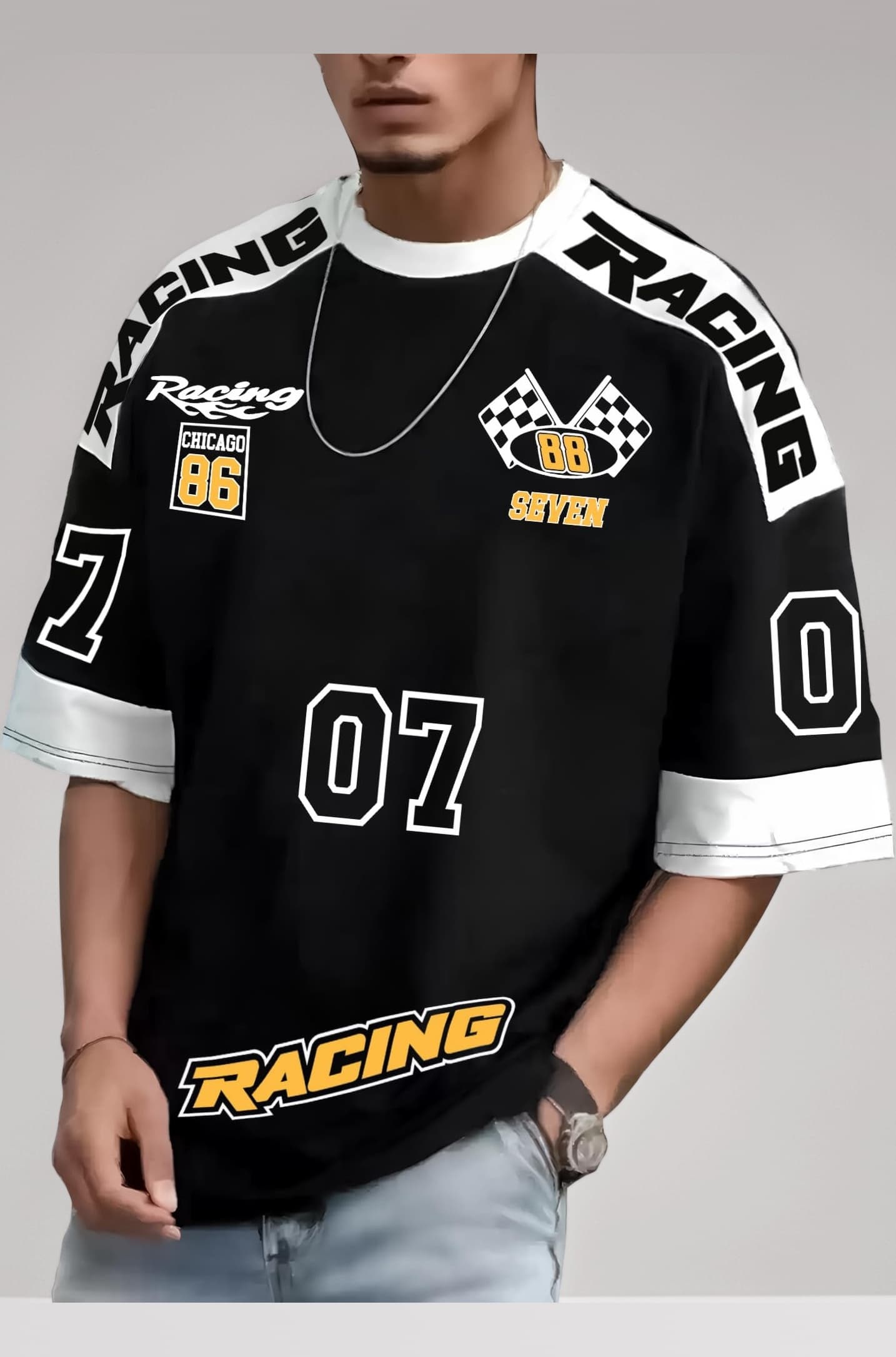 ||Printed Tshirt for Men||Drop Shoulder Tshirt for Men||Round Neck for Men||Cottonblend Oversized T-Shirt