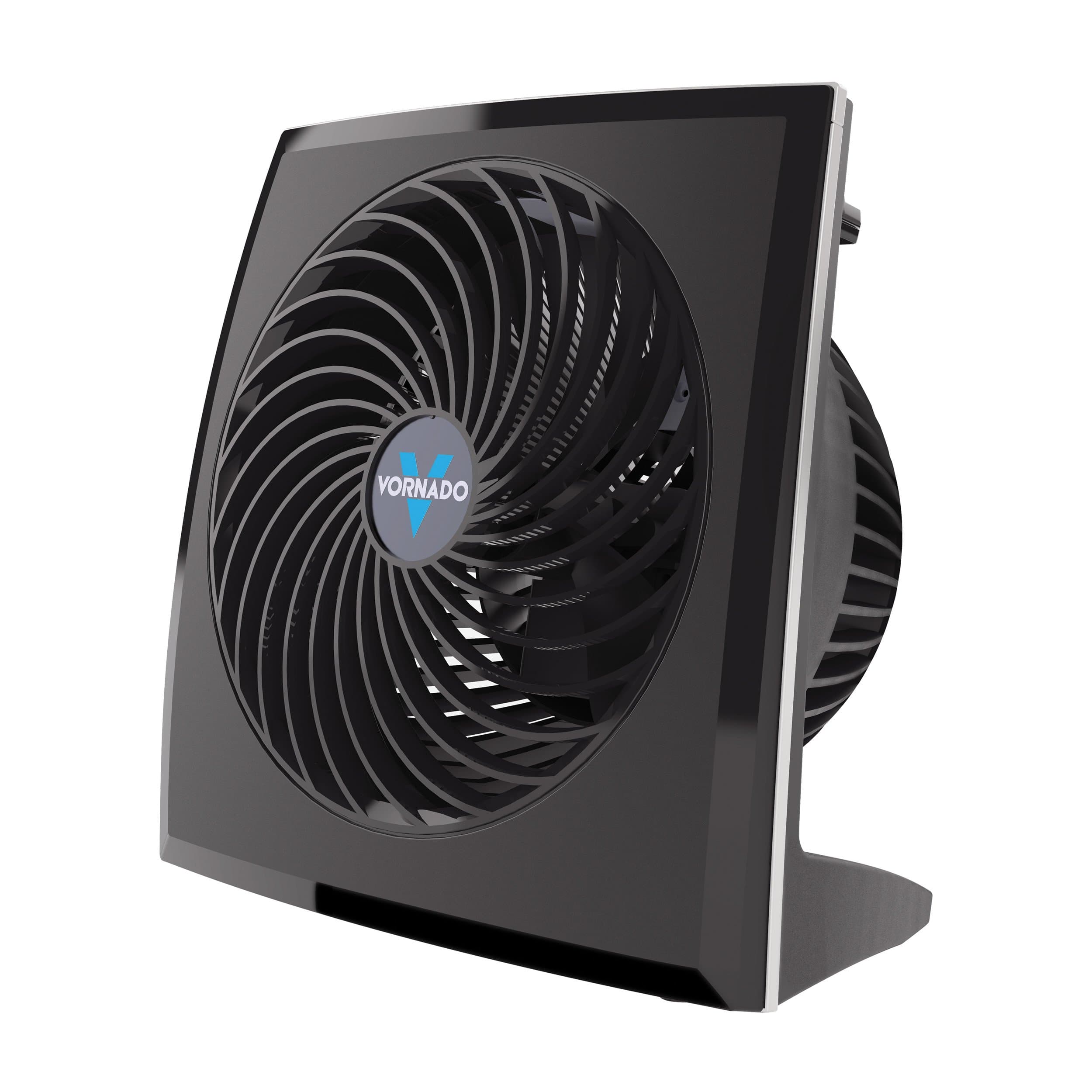 573 Compact Flat Panel Air Circulator Fan, 3 Speeds, Moves Air 60 Feet, Fan for Bedroom, Home, Office, Black