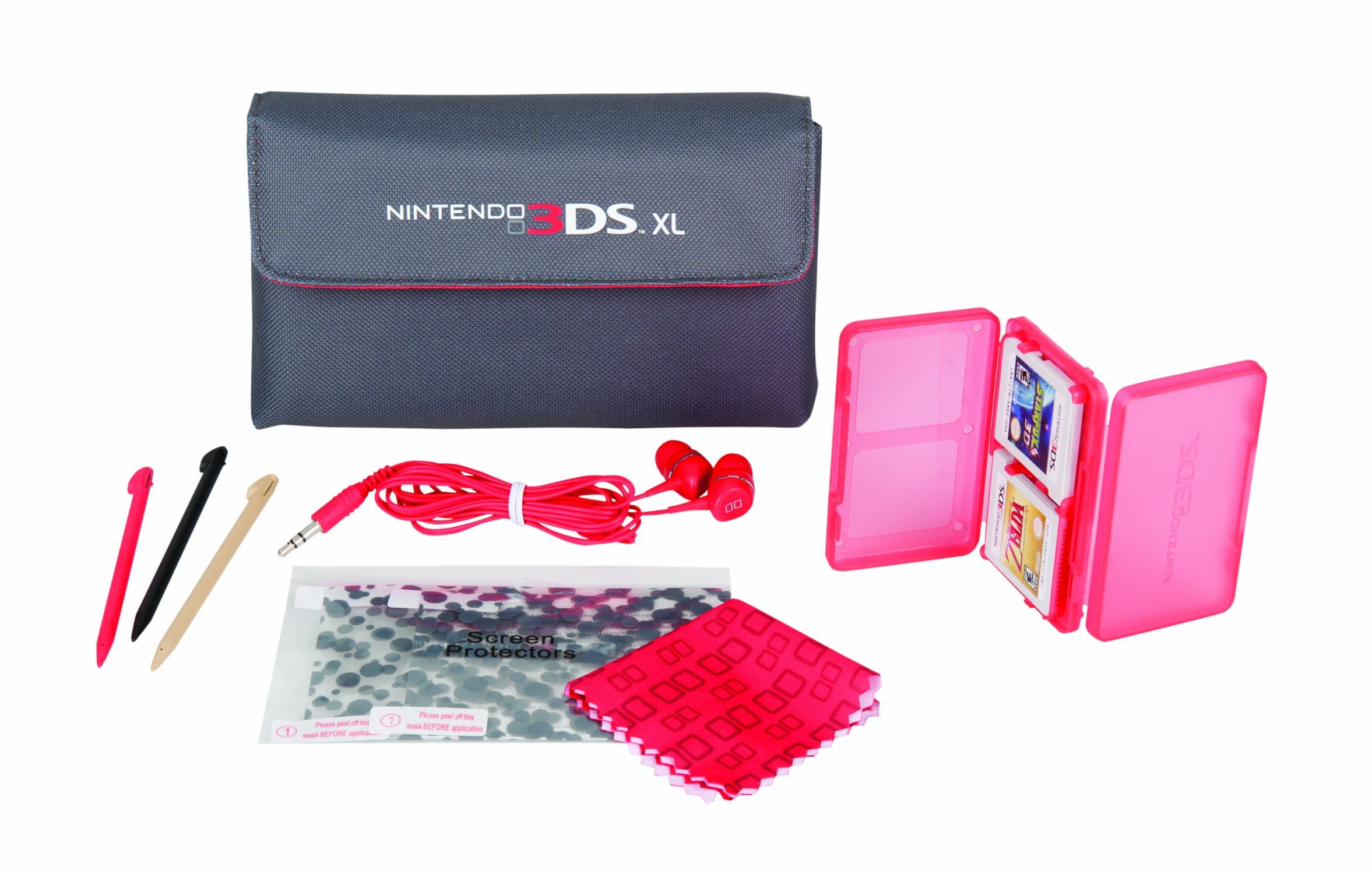 PowerA Official 3DS XL Starter Kit - Red