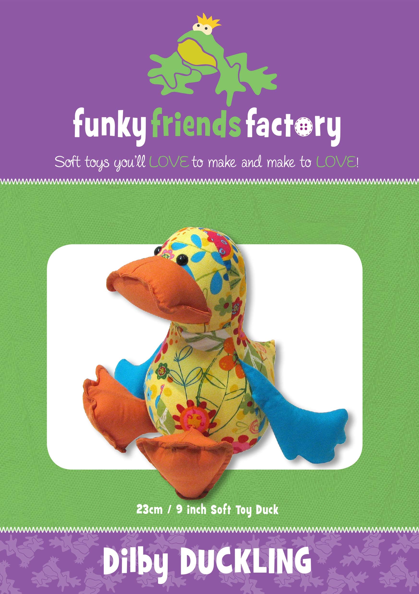 FUNKY FRIENDS FACTORY Duck Sewing Pattern