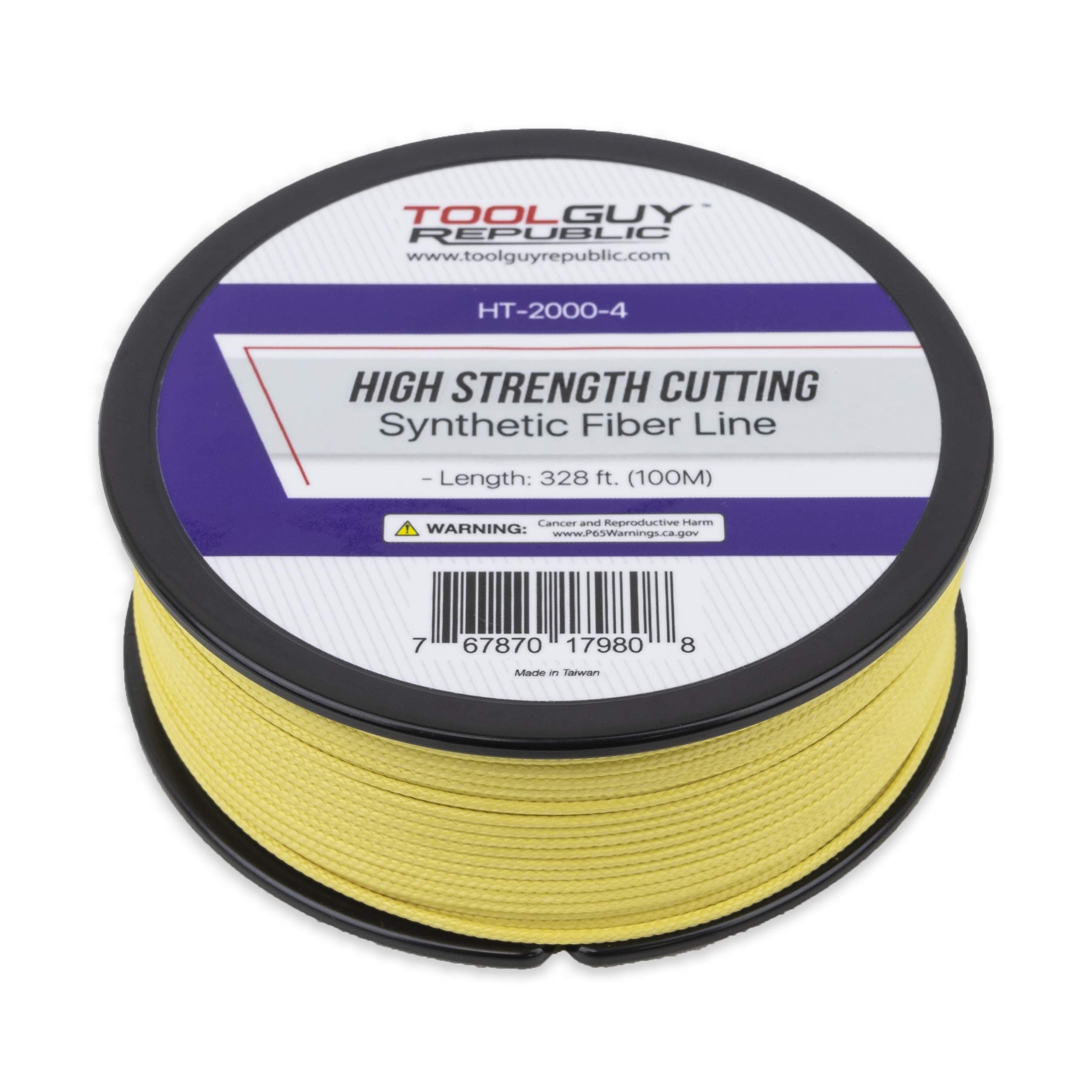 TOOLGUY REPUBLIC Reusable Windshield Auto Glass Removal High Strength Cutting Synthetic Fiber Line - 100 m / 328 ft