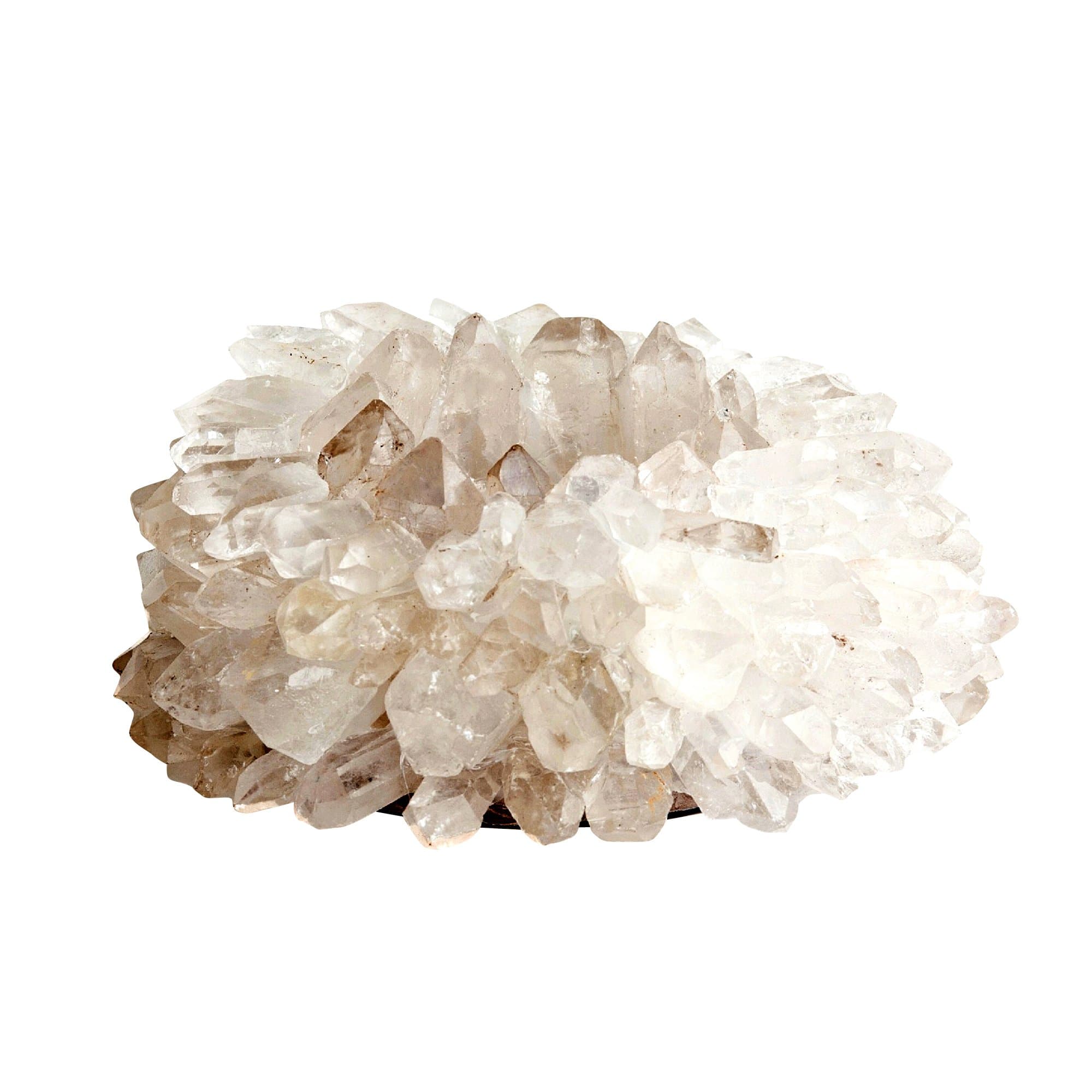 Large Quartz Point Votive Candle Holder