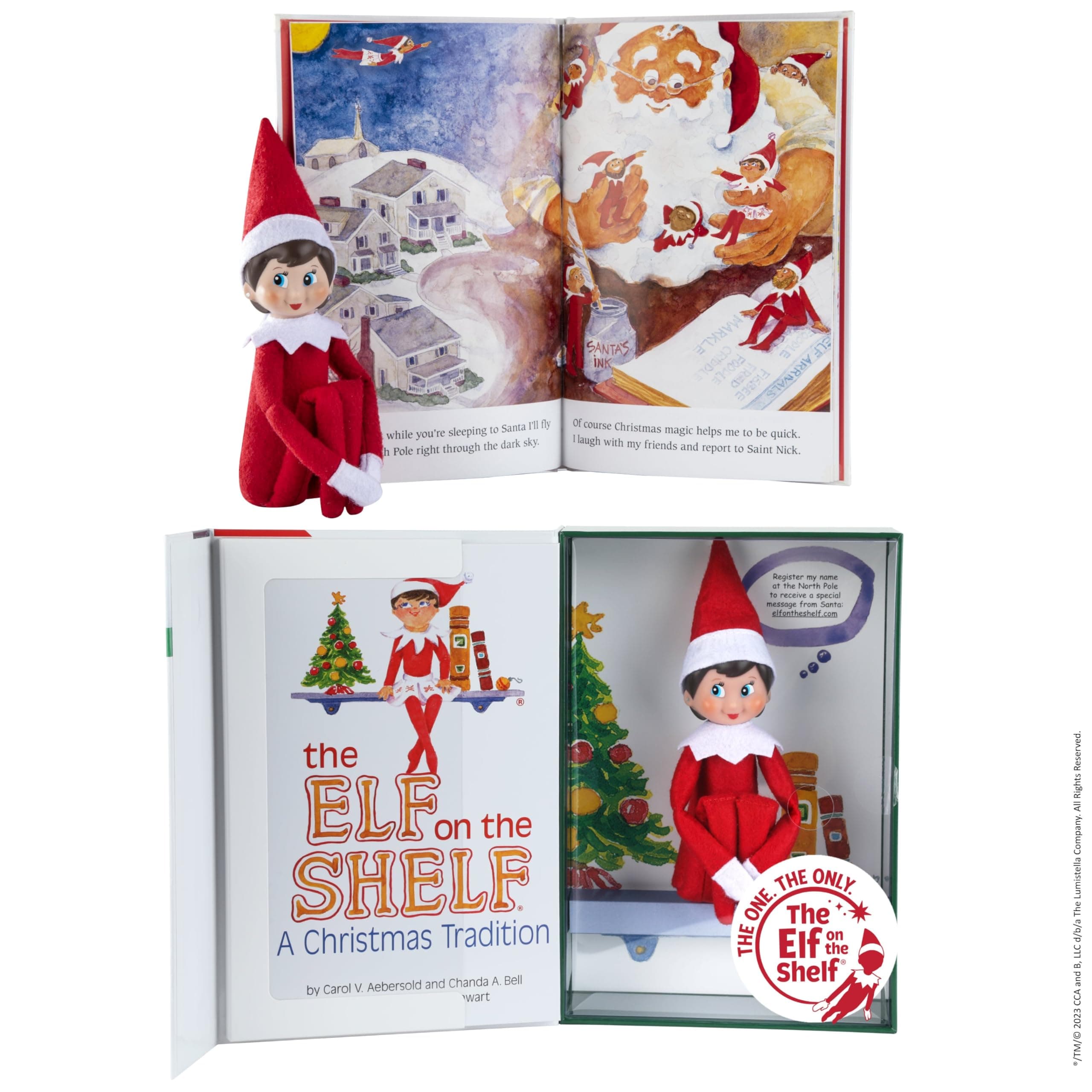 The Elf on the Shelf Girl Light, Red and White