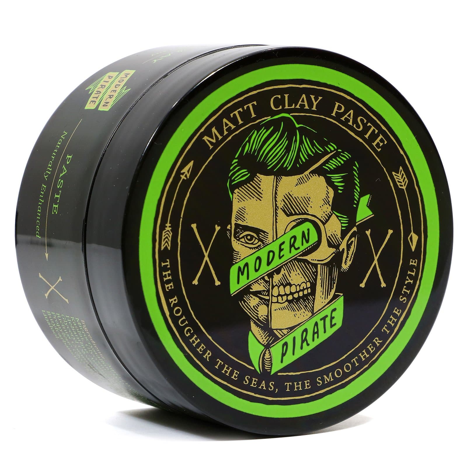 MODERN PIRATE Medium Hold Matte Clay Paste Hair Pomade 3.2 oz