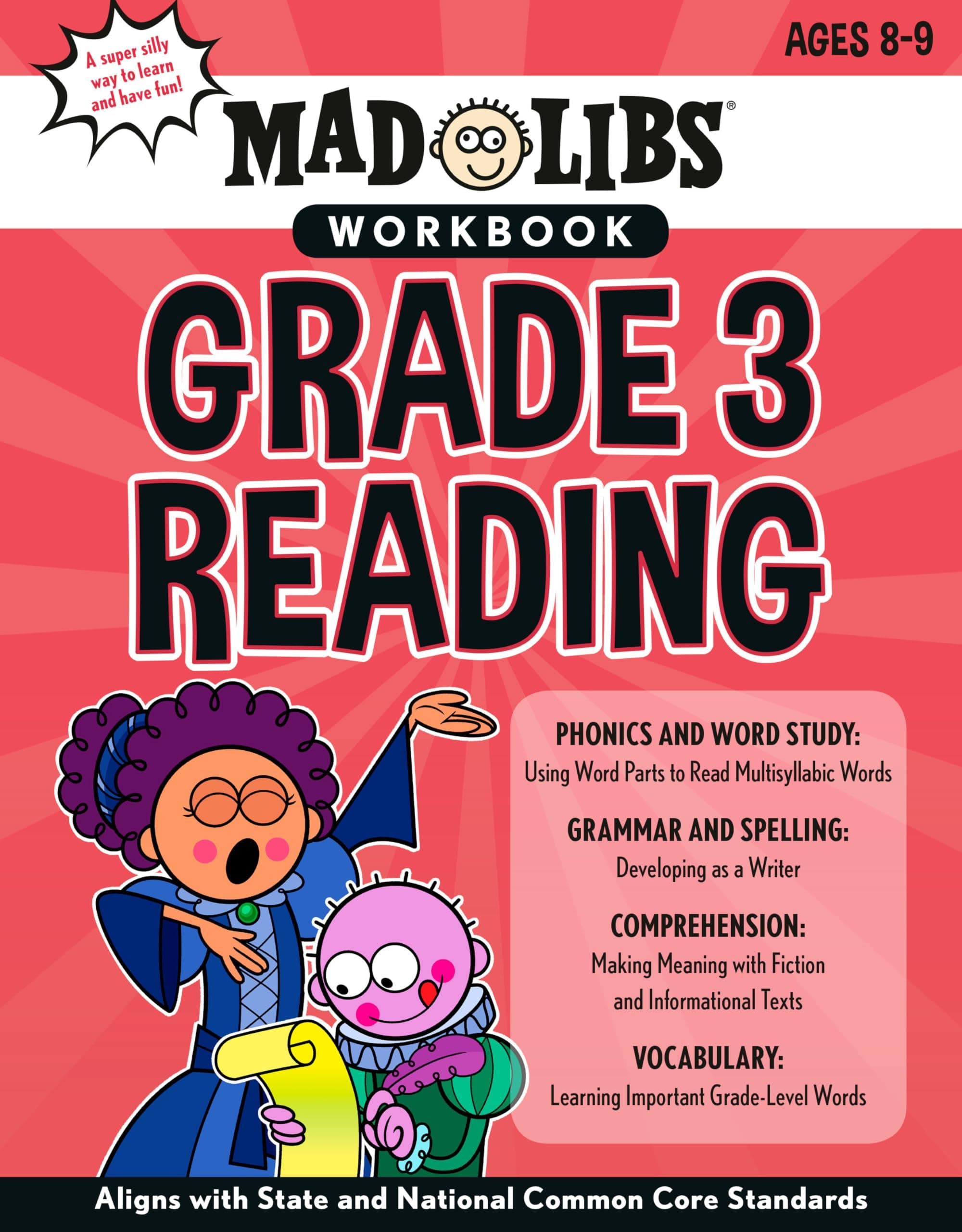Mad Libs Workbook: Grade 3 Reading: Aligns with State and National Common Core Standards