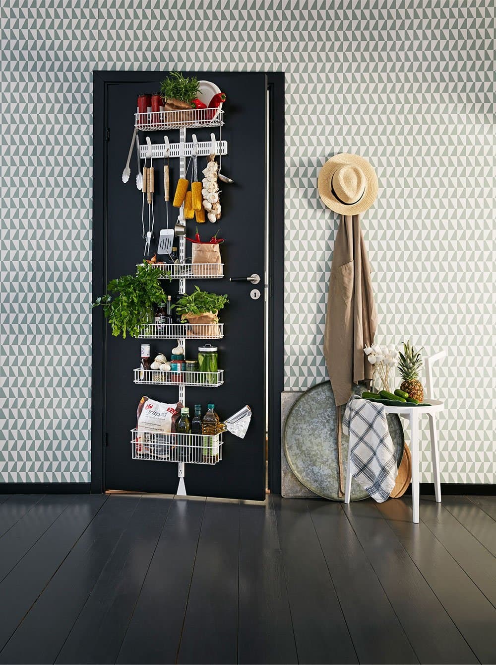 Elfa Door Wall Rack - Pantry Storage 2 (White)
