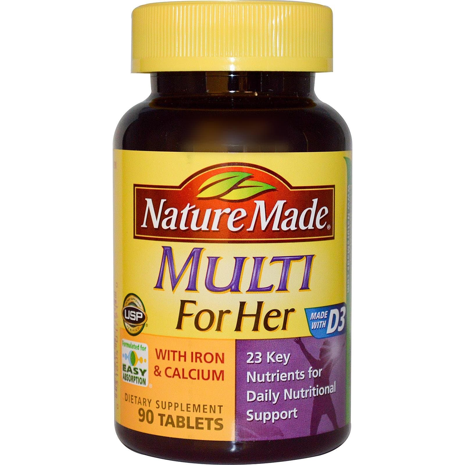 Multi For Her With Iron And Calcium Count 90 Tablets - Pack of 1 Multi