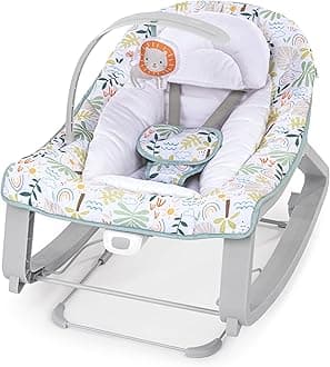 Ingenuity Keep Cozy 3-in-1 Grow with Me Vibrating Baby Bouncer Seat & Infant to Toddler Rocker, 0-30 Months Up to 40 lbs (Madi)