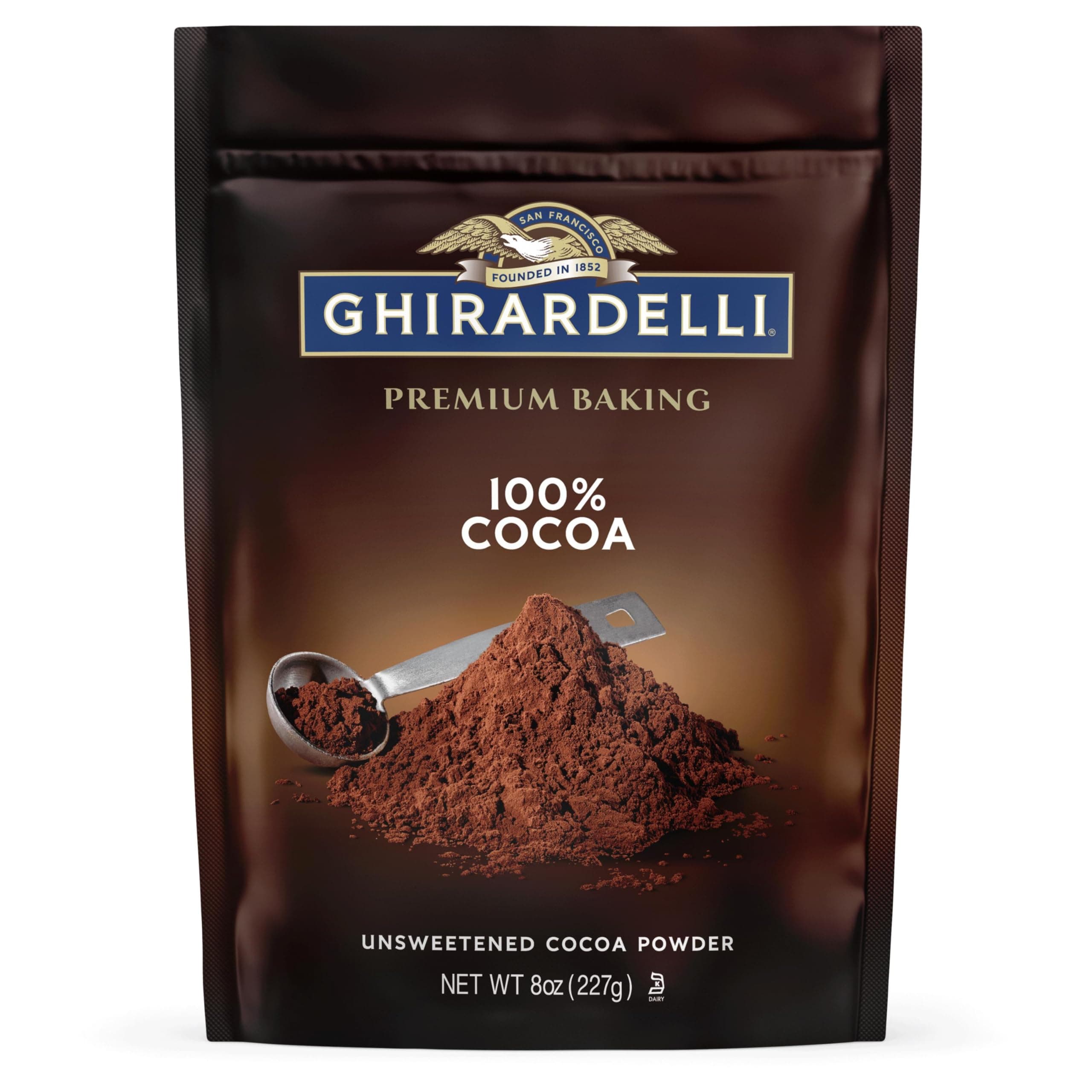 Ghirardelli Chocolate Unsweetened Cocoa Pouch, 8oz