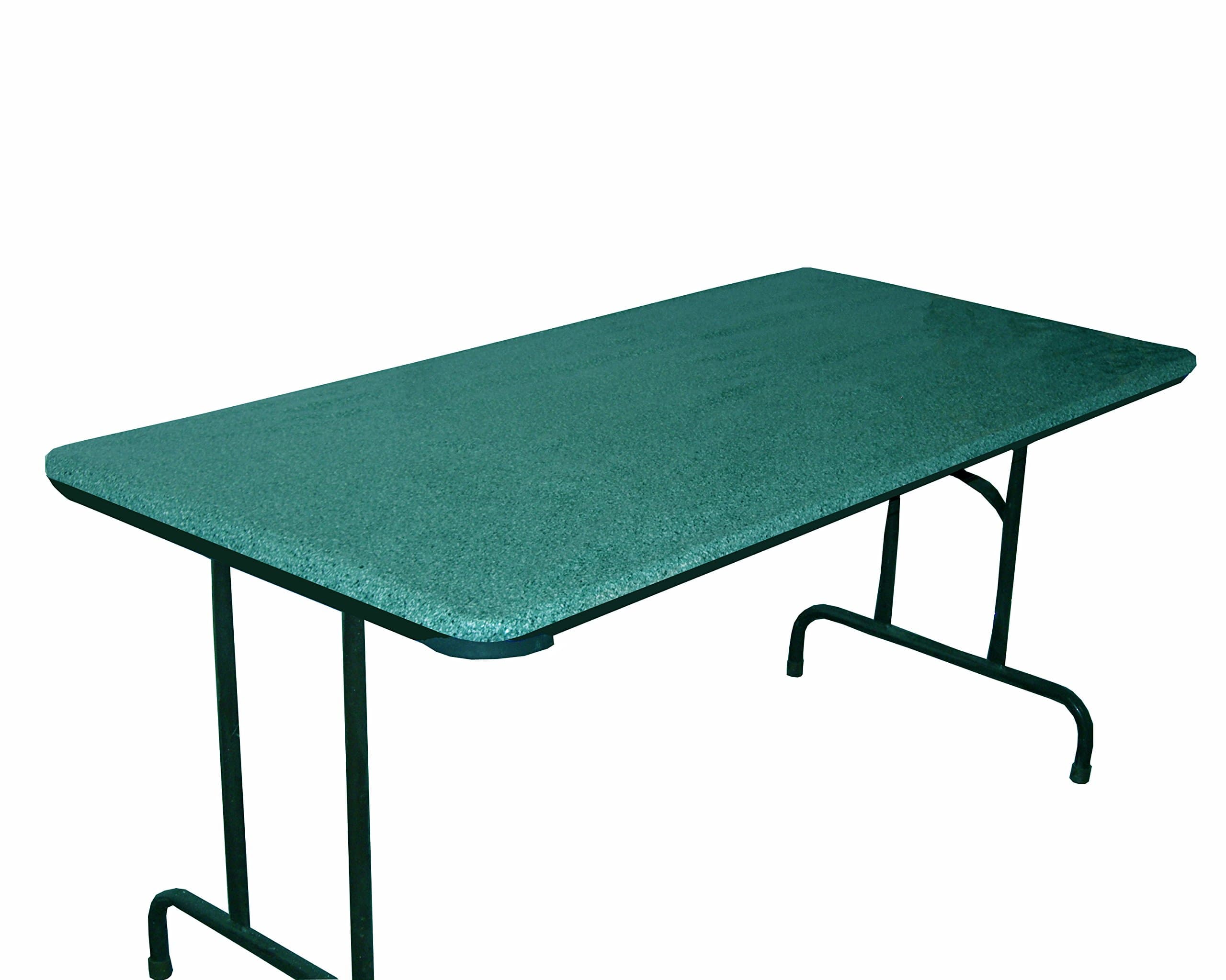 5 ft Banquet Table Elasticized Tablecover for Folding Leg Tables 60" x 30" - Green Granite