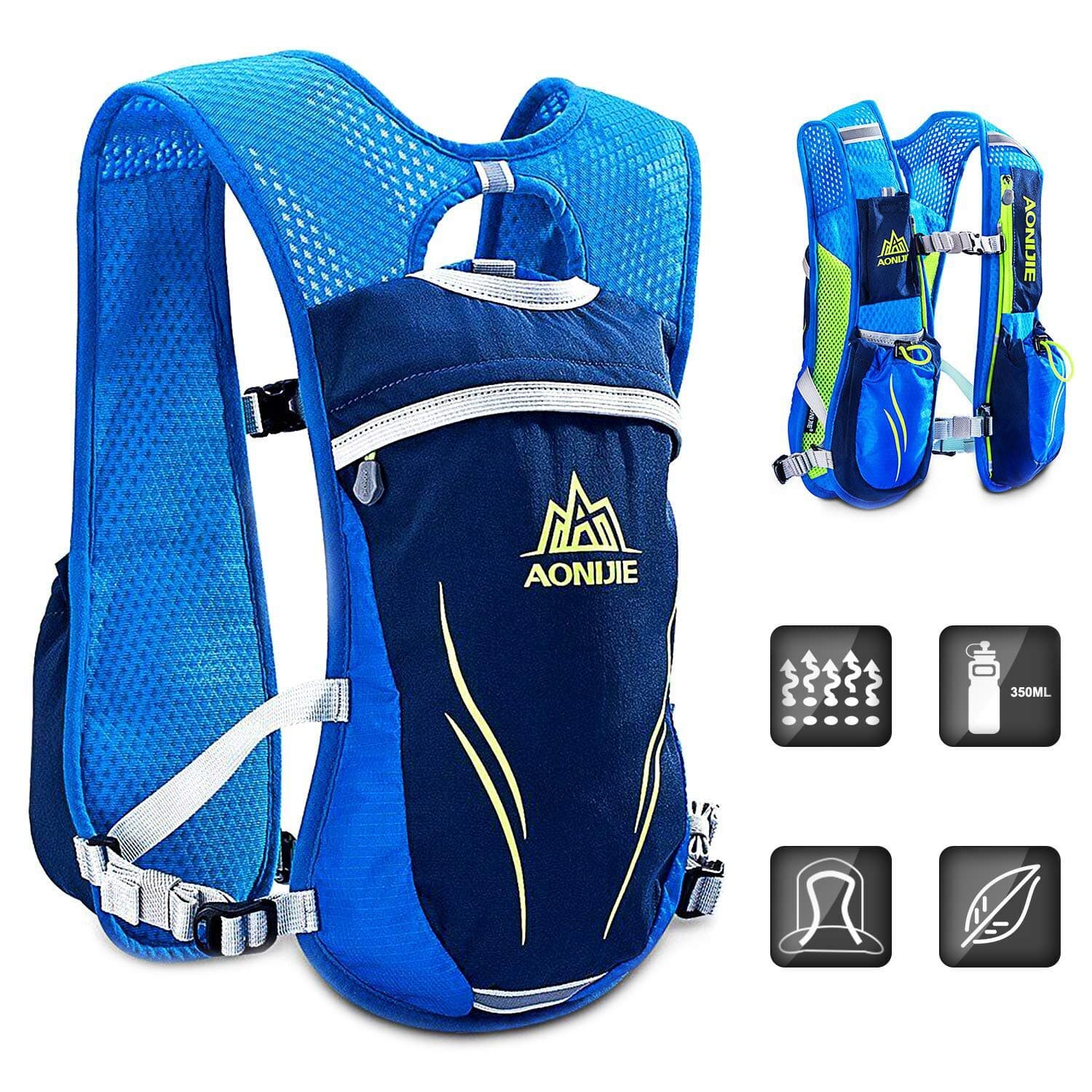 HINATAA Hydration Pack Backpack,5.5L Running Hydration Vest Marathon Running Vest for Women and Men Lightweight Trail Running Backpack