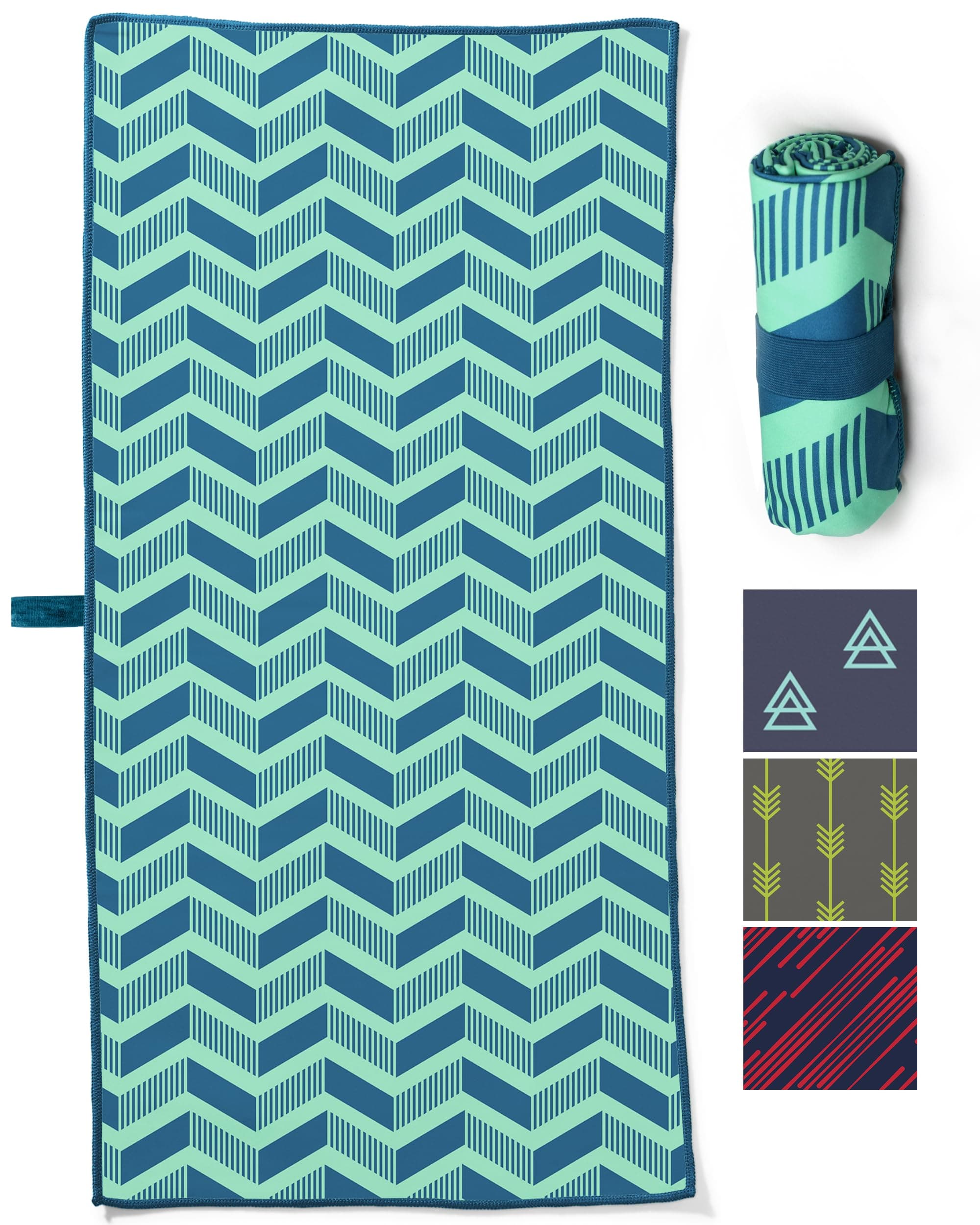 Acteon Large Microfiber Beach Towel, 64" x 30" Quick Dry Odor-Free Technology, Men & Women Fast Drying Absorbent Swim Towels for Swimmers, Sand, Pool, Travel, Hiking, Gym, Camping, Bath