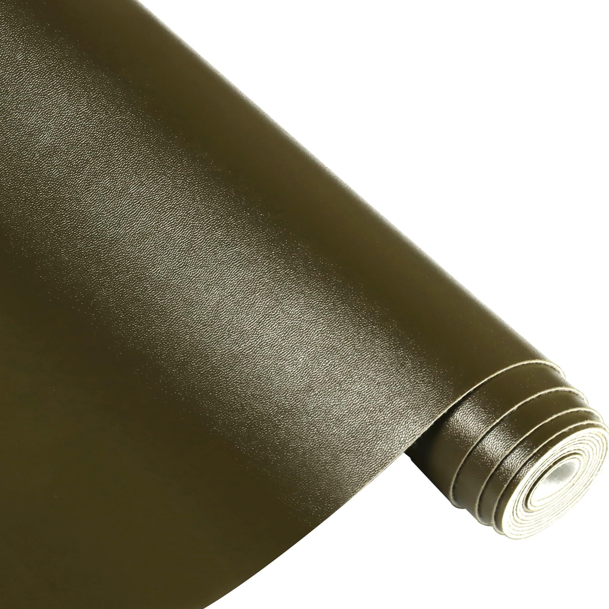 Ramya Smooth Solid Color Olive Green Faux Leather Sheets 1Rolls 12"X53"(30cm X 135cm),Faux Leather is Great for Handmade DIY Craft Projects, Bows,Leather Earrings (Olive Green)