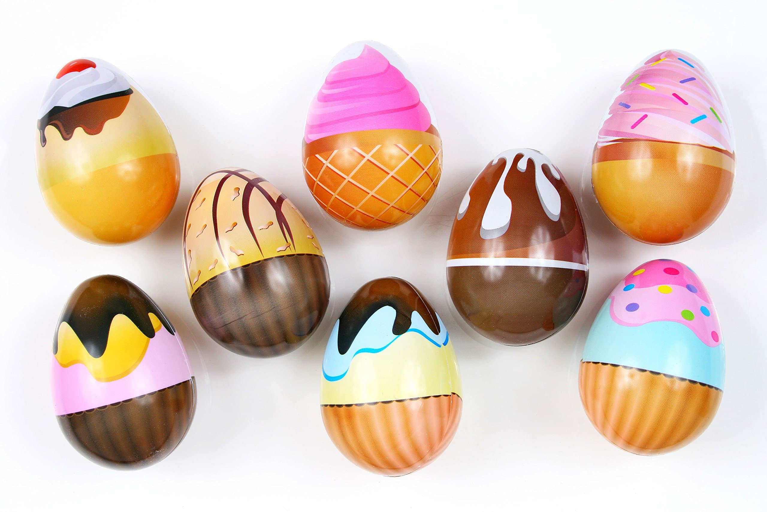 Easter Decorations Fillable Eggs - Set of 4 Dessert Eggs