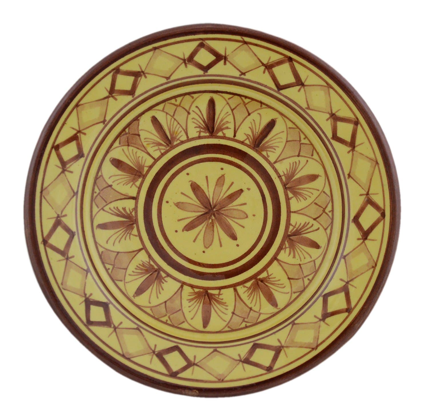 Ceramic Plates Moroccan Handmade Appetizer Tapas Serving Decorative 8 inches Round
