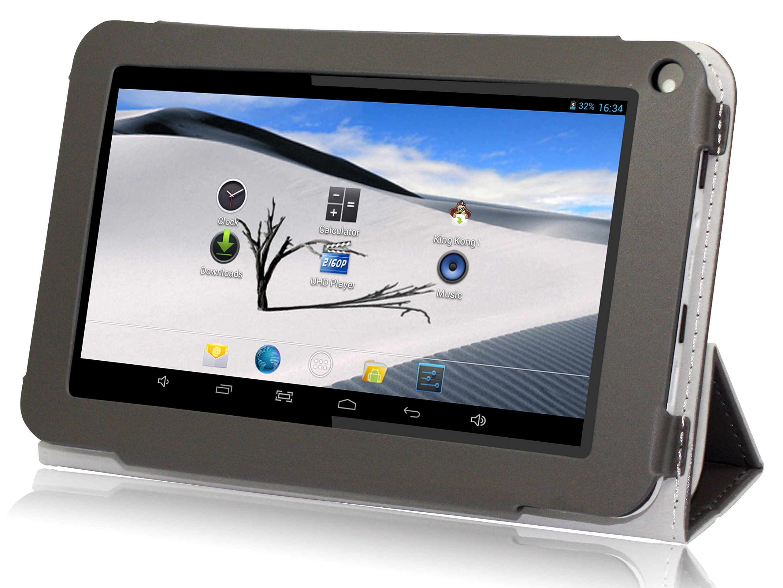 iView SupraPad 8GB 7" Dual-Core Android 4.2 Tablet + Leather Case - Grey