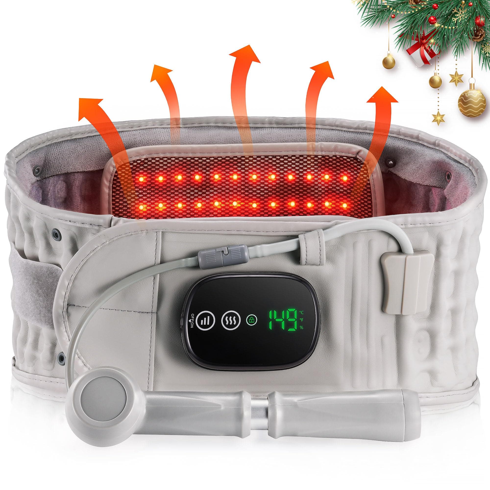 Decompression Back Support Belt for Lower Back Pain Relief, Spinal Air Traction Belt for Man&Woman Lumbar Pain Relief, Inflatable Belt One Size Fits 29-49 inches Waist