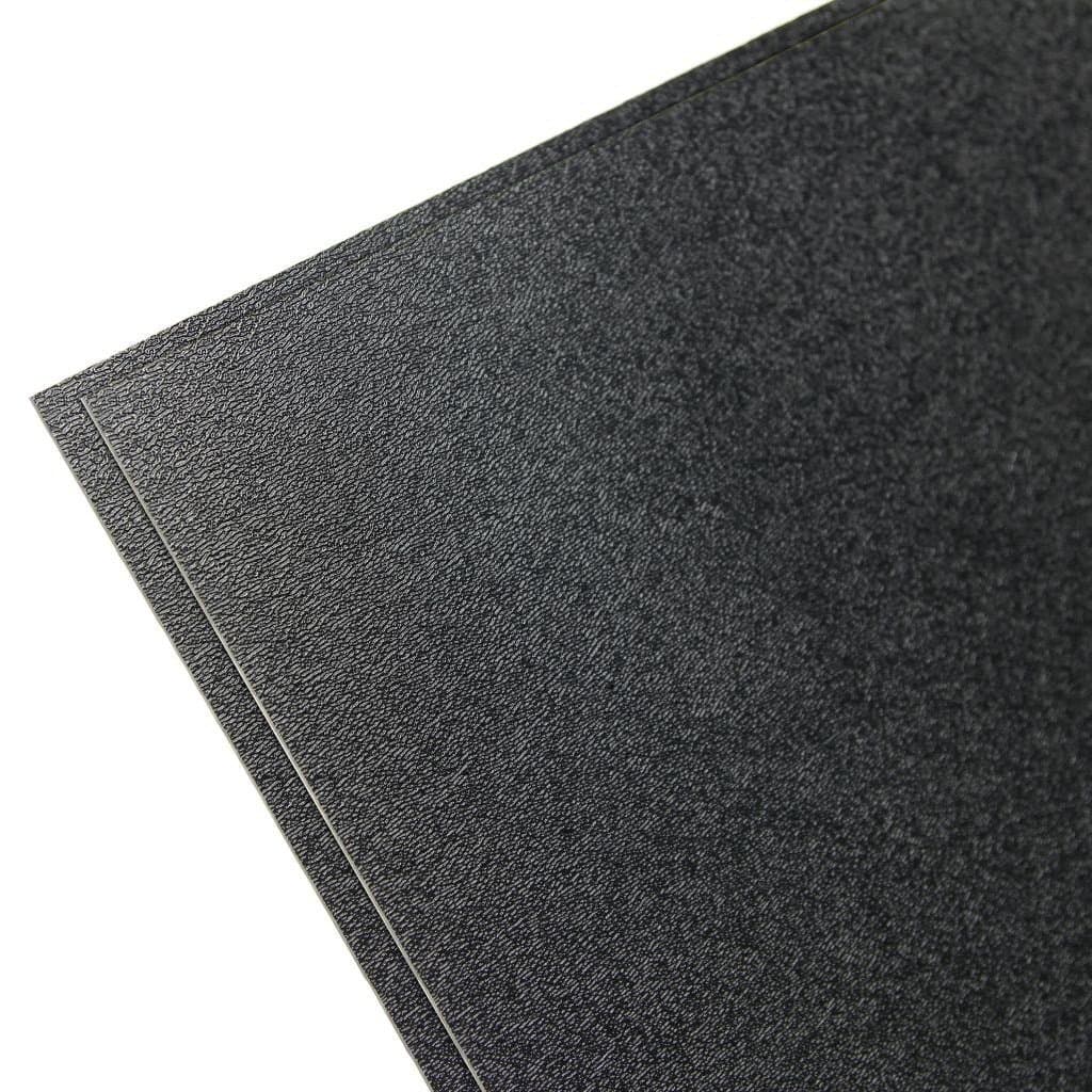 ABS-BK-1-8/1224 ABS Textured Plastic Sheet 1/8" (0.125"), 12" x 24" - Black, Plastic