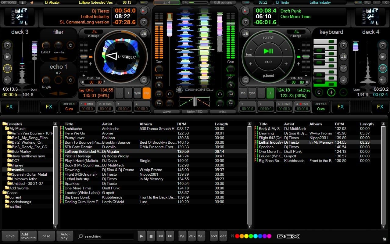 PCDJ DEX Computer DJ Mixing Software