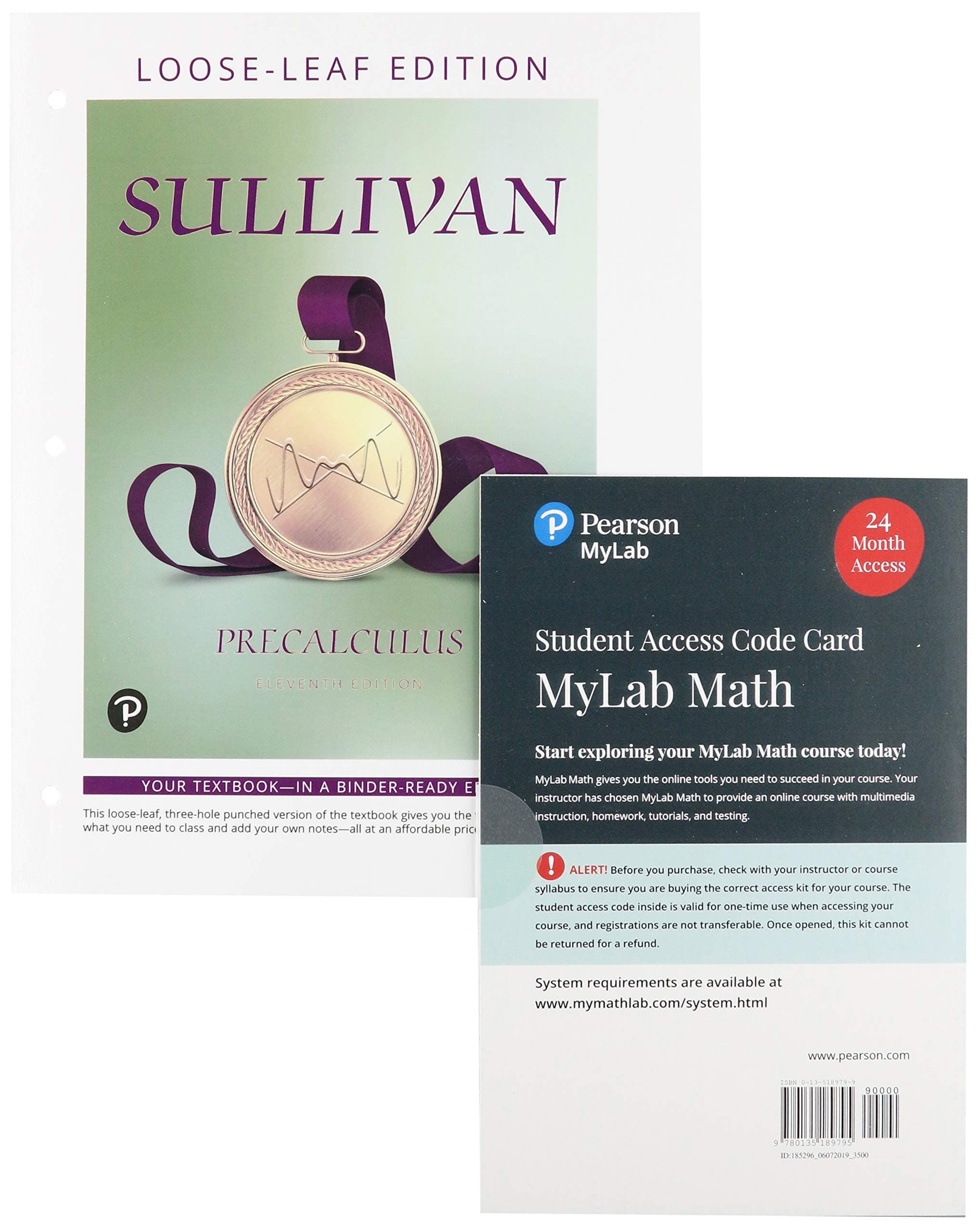 Precalculus, Loose-Leaf Edition Plus NEW MyLab Math -- 24-Month Access Card Package