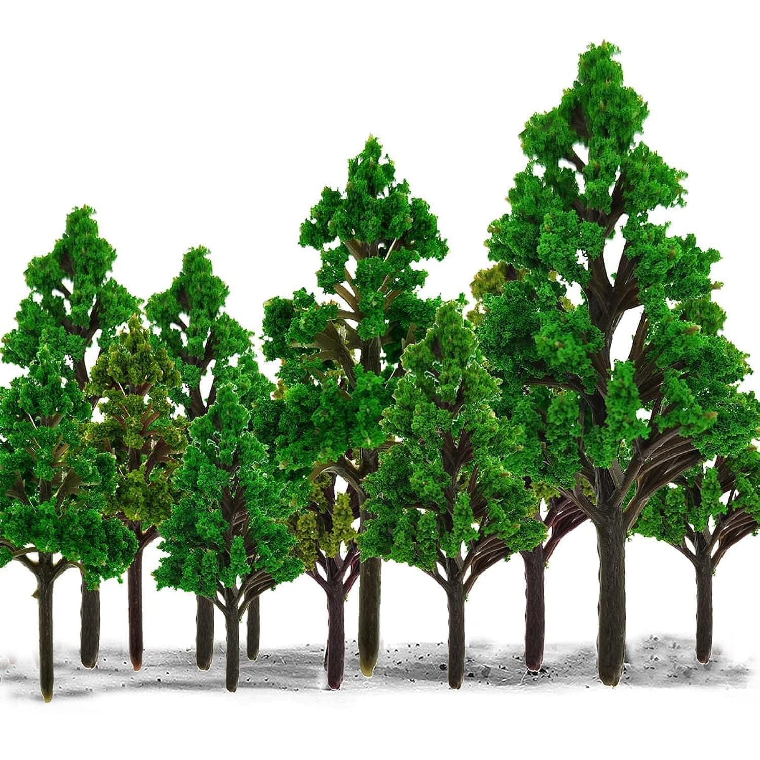 MAKINGTEC 15 PCS Model Trees, Model Trees Miniature Landscape, Diorama Model Tree, Miniature Landscape Trees for DIY Train Railways Scenery Landscape (4.5-8CM)